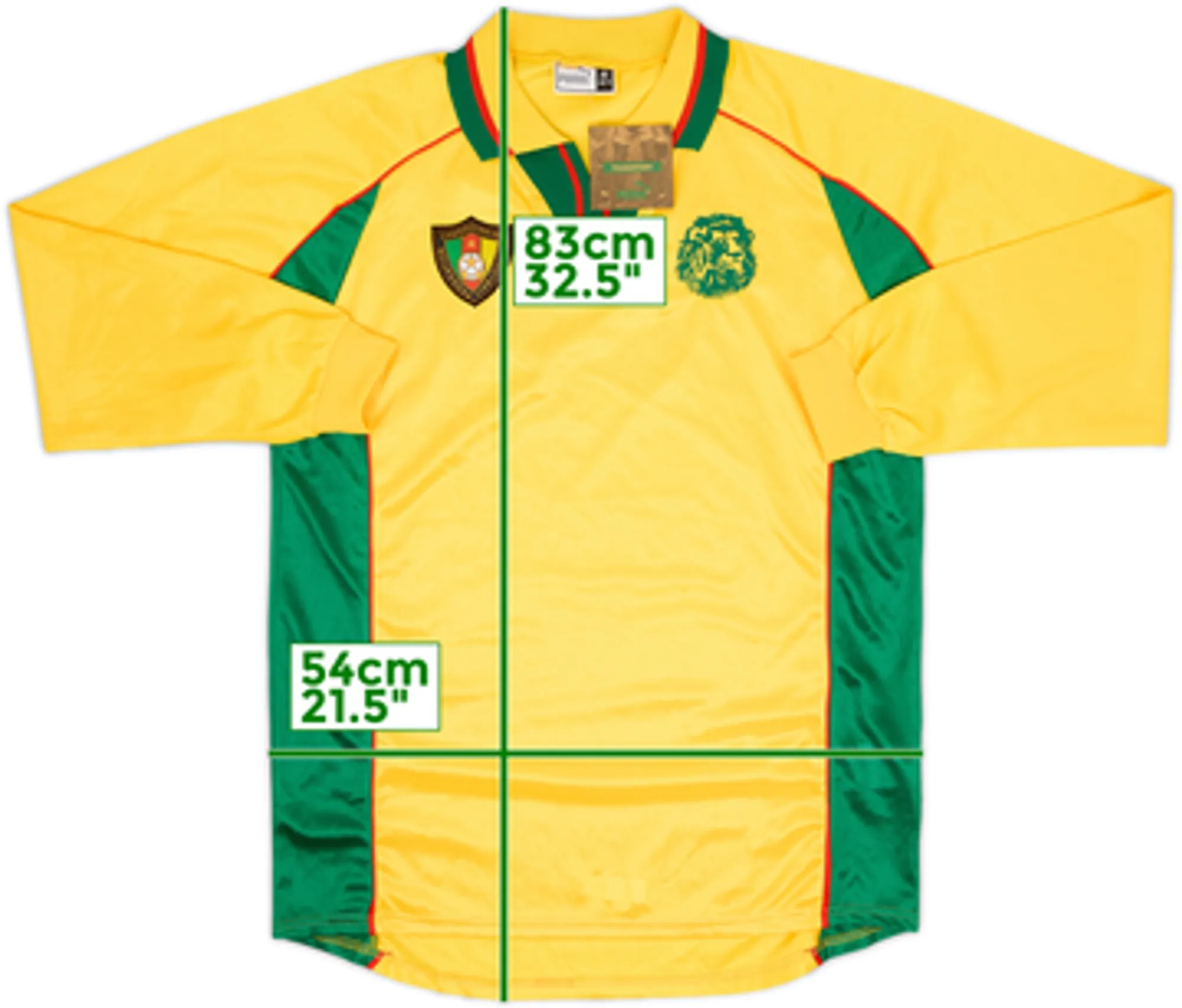 1998-00 Cameroon Away L/S Shirt (XL)