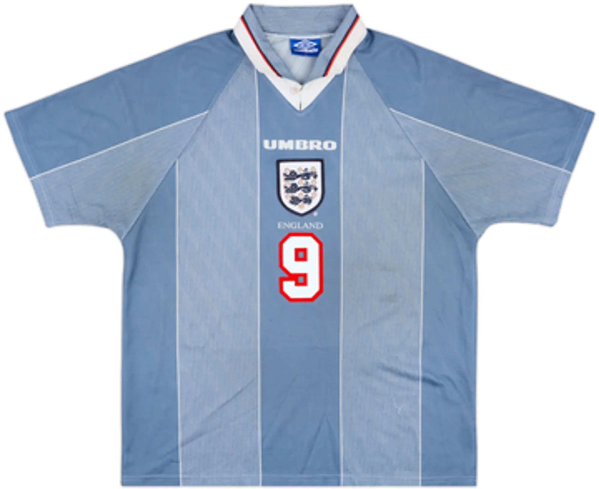 1996-97 England Away Shirt Shearer #9EL