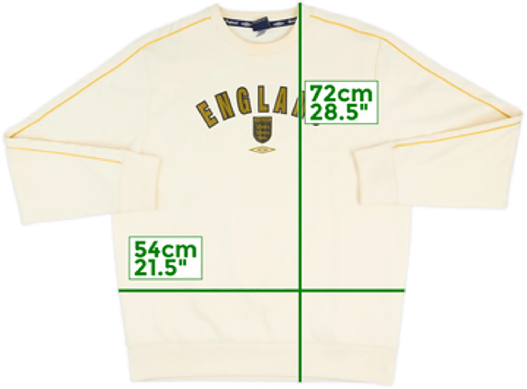 2002-04 England Umbro Sweat Top - 6/10 - (L)