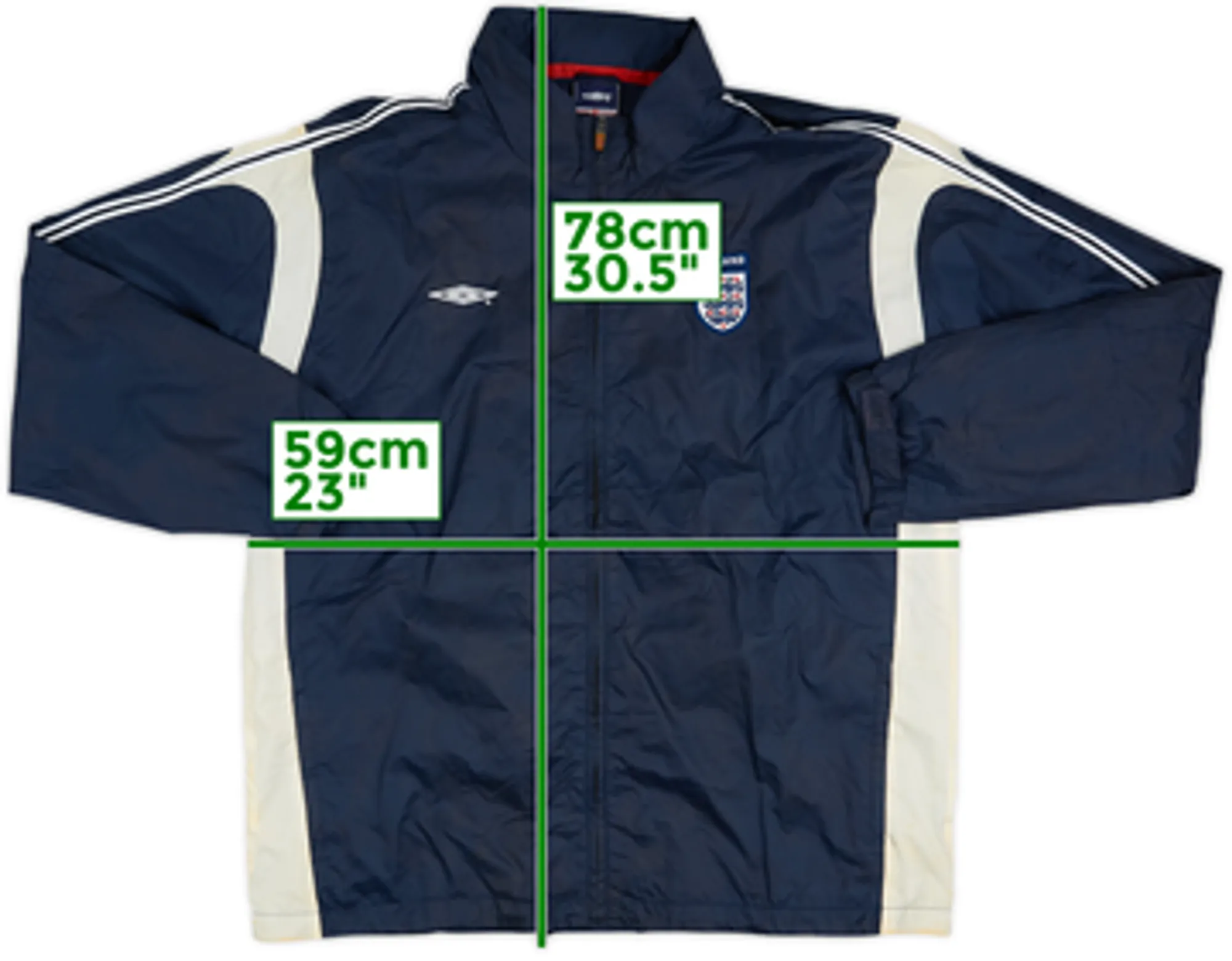2005-07 England Umbro Hooded Rain Jacket - 8/10 - (M)