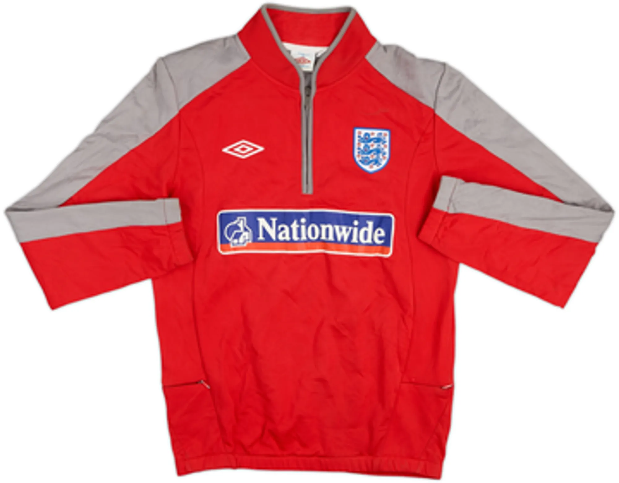 2010-11 England Umbro 1/4 Zip Sweat Top - 8/10 - (M)