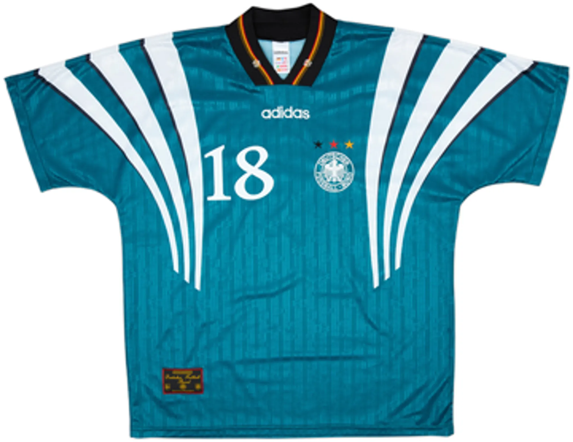 1996-98 Germany Away Shirt Klinsmann #18EM