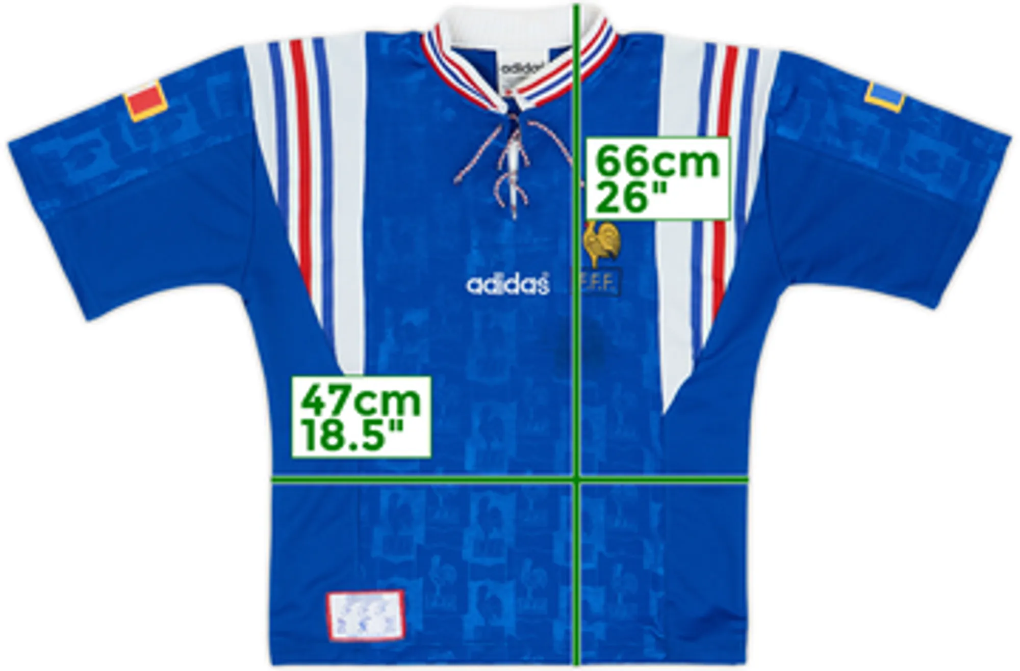 1996-98 France Home Shirt - 4/10 - (S)