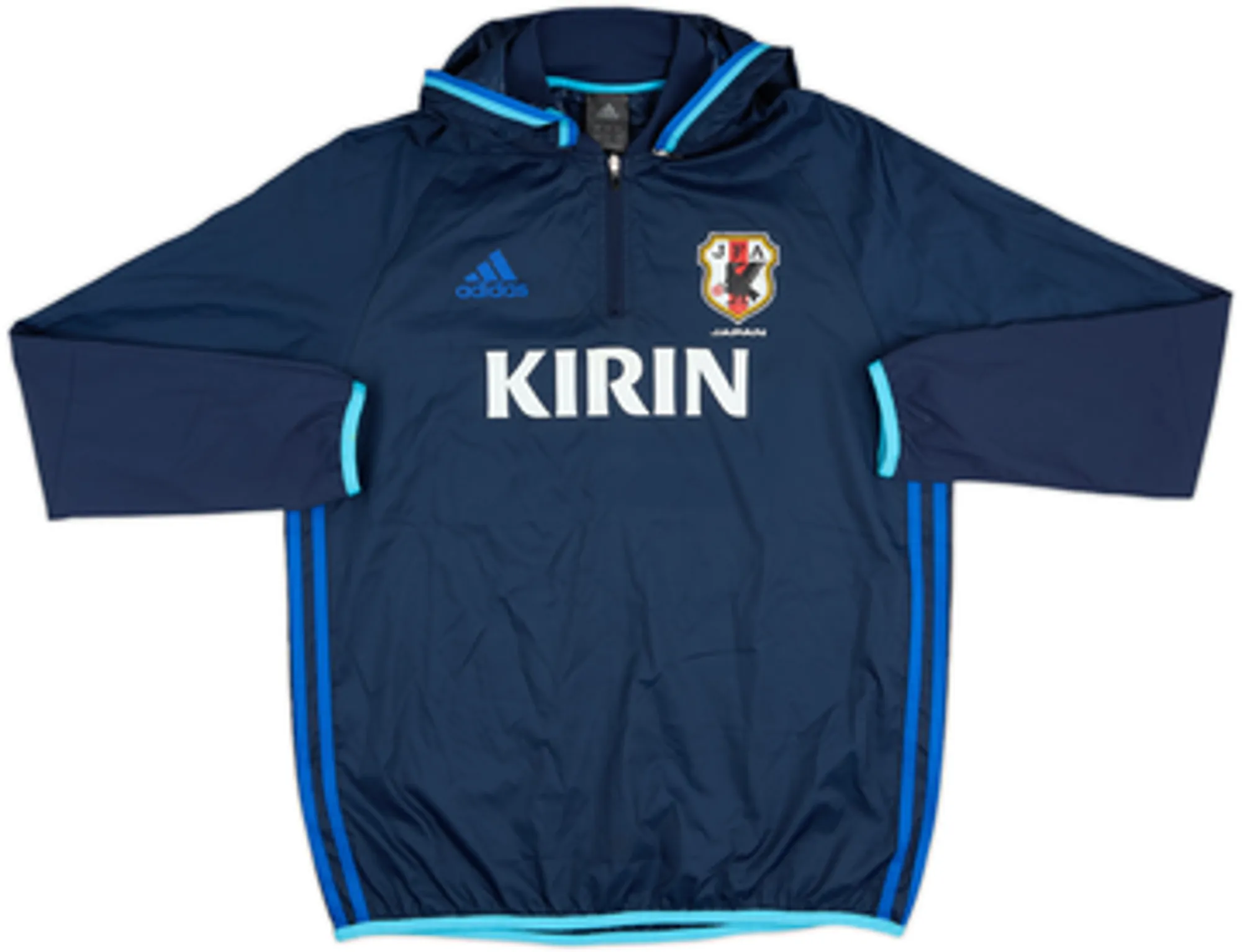 2014-16 Japan adidas 1/4 Zip Hooded Drill Top - 6/10 - (S)