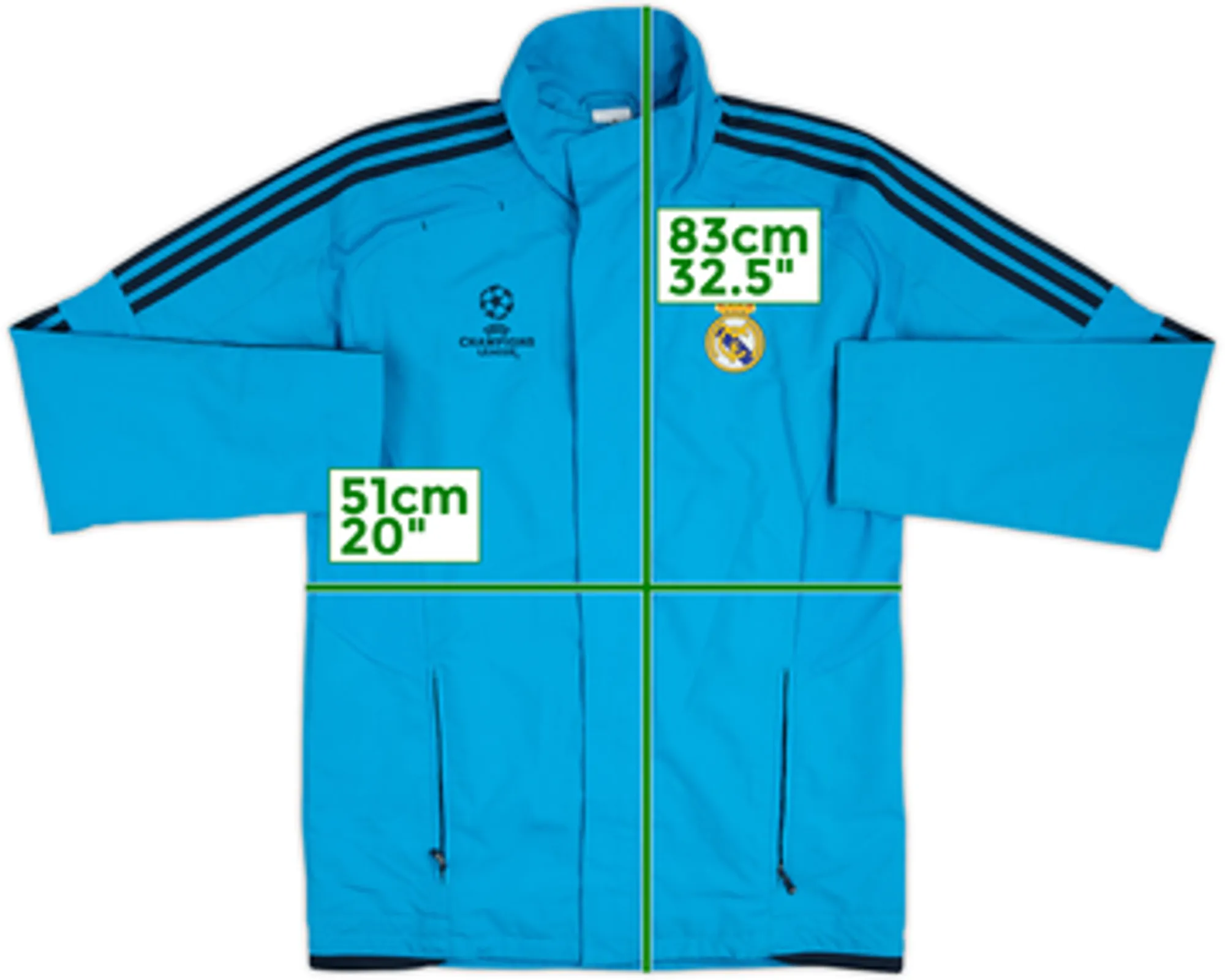 2011-12 Real Madrid adidas CL Track Jacket - 10/10 - (M)
