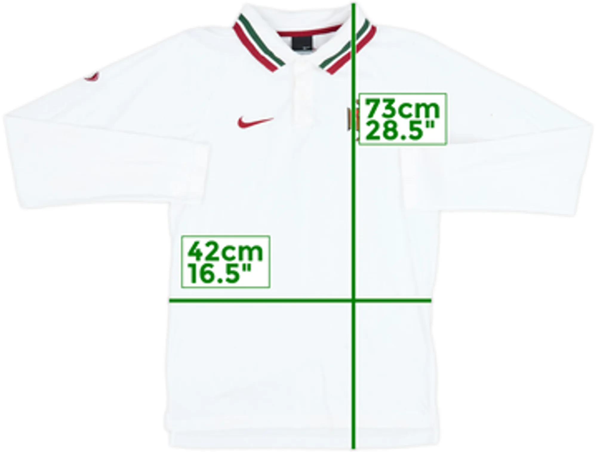 2006-07 Portugal Nike Polo L/S Shirt - 8/10 - (XS)