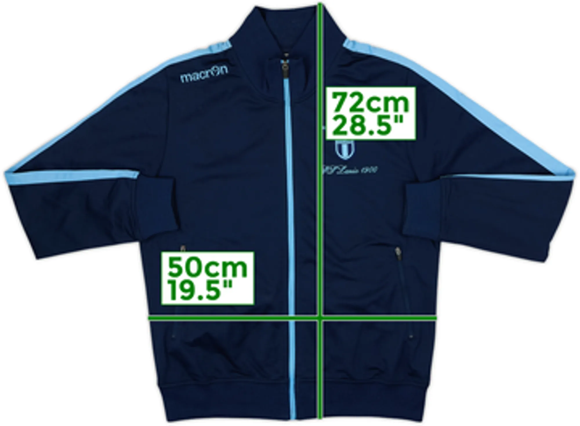 2017-18 Lazio Macron Track Jacket - 8/10 - (M)