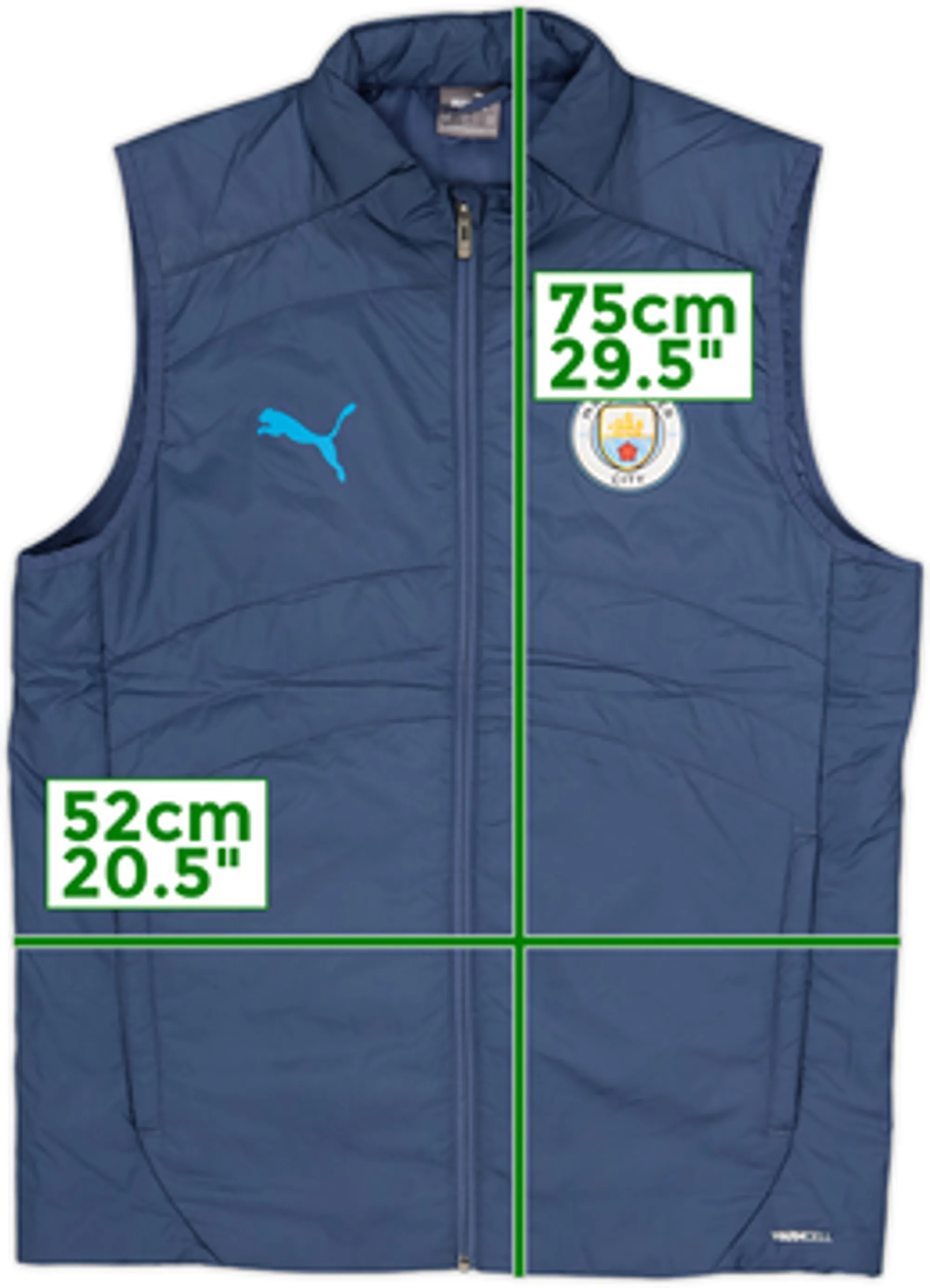 2024-25 Manchester City Puma Gilet - 8/10 - (M)
