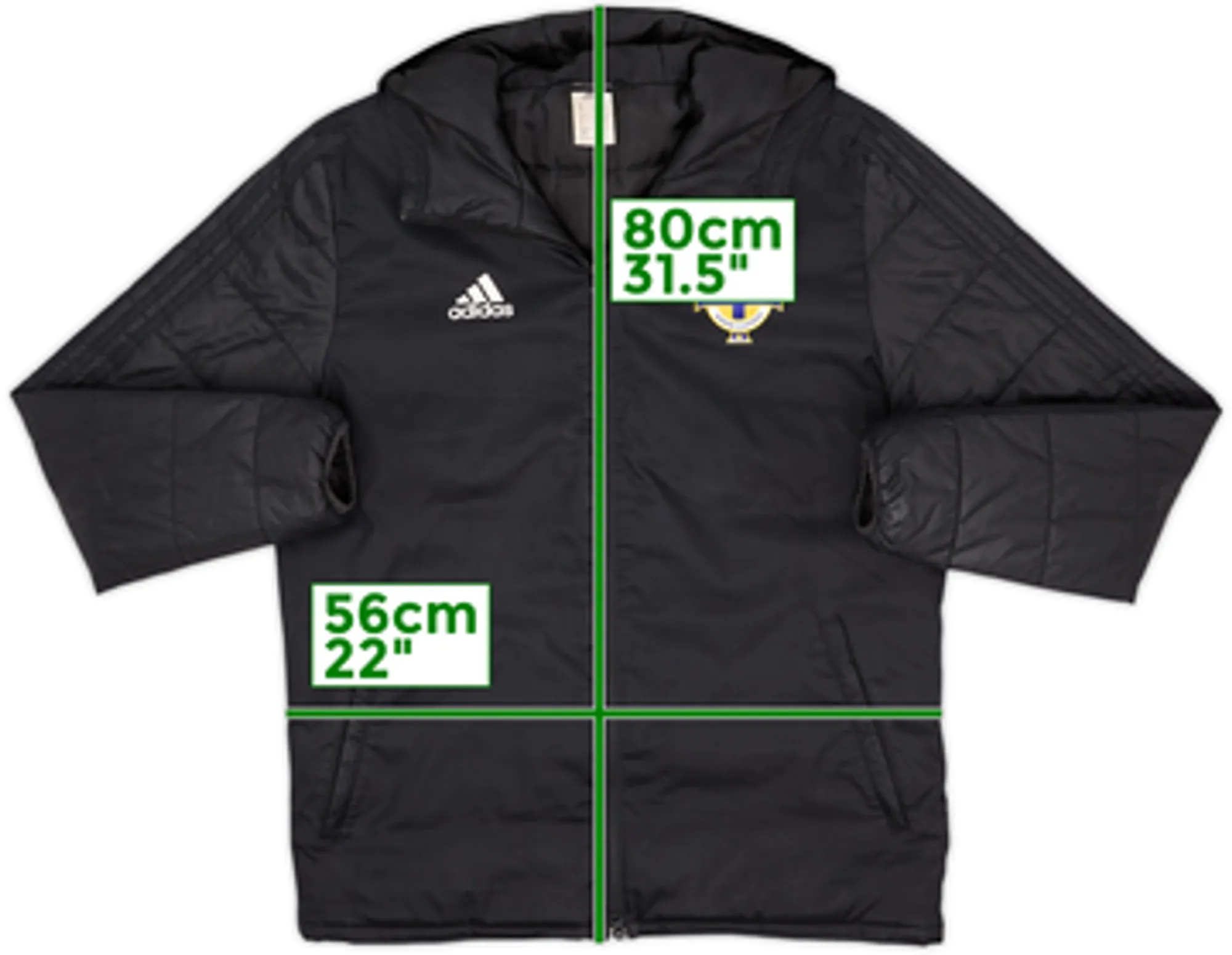 2017-18 Northern Ireland adidas Padded Bench Coat - 9/10 - (M)