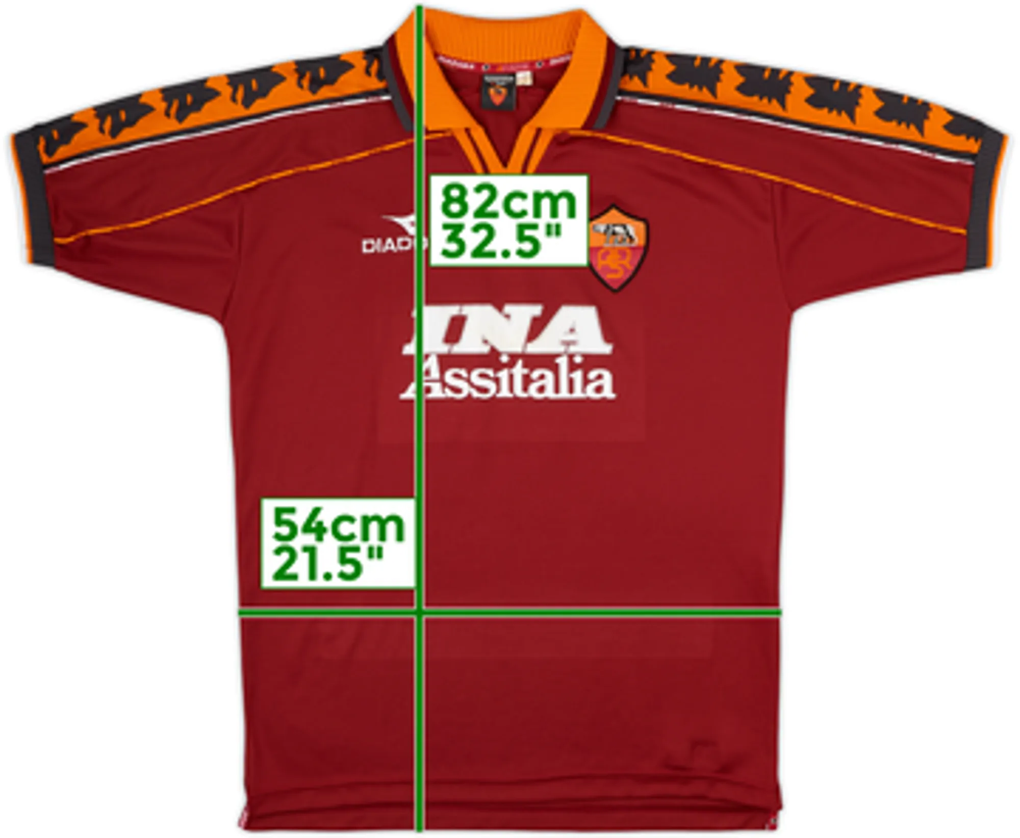 1998-99 Roma Home Shirt - 8/10 - (L)
