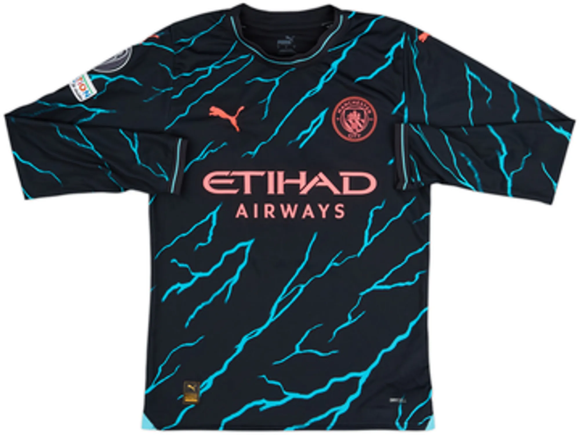 2023-24 Manchester City Third L/S Shirt De Bruyne #17 - 8/10 - (S)
