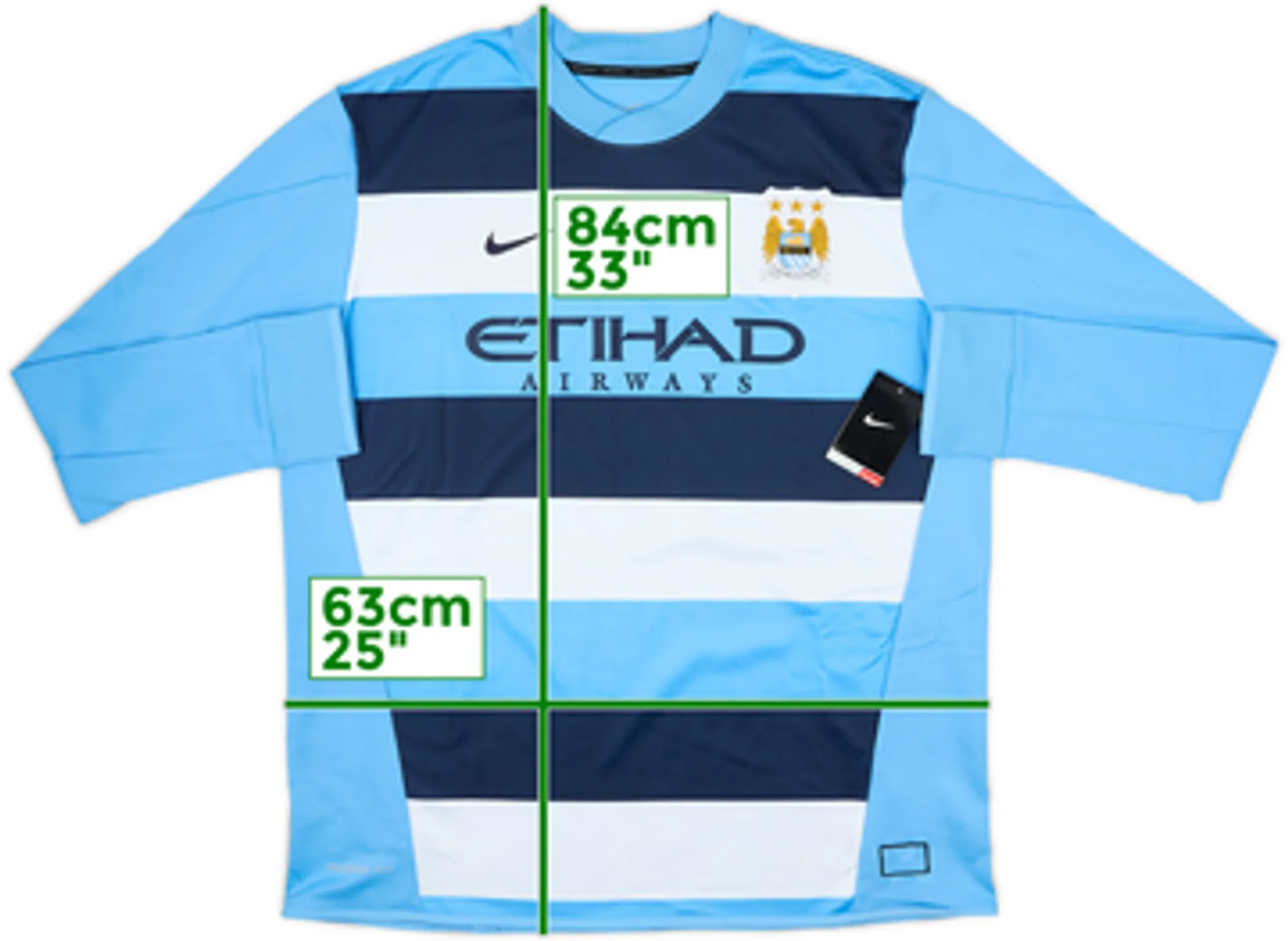 2013-14 Manchester City Nike Sweat Top (XXL)