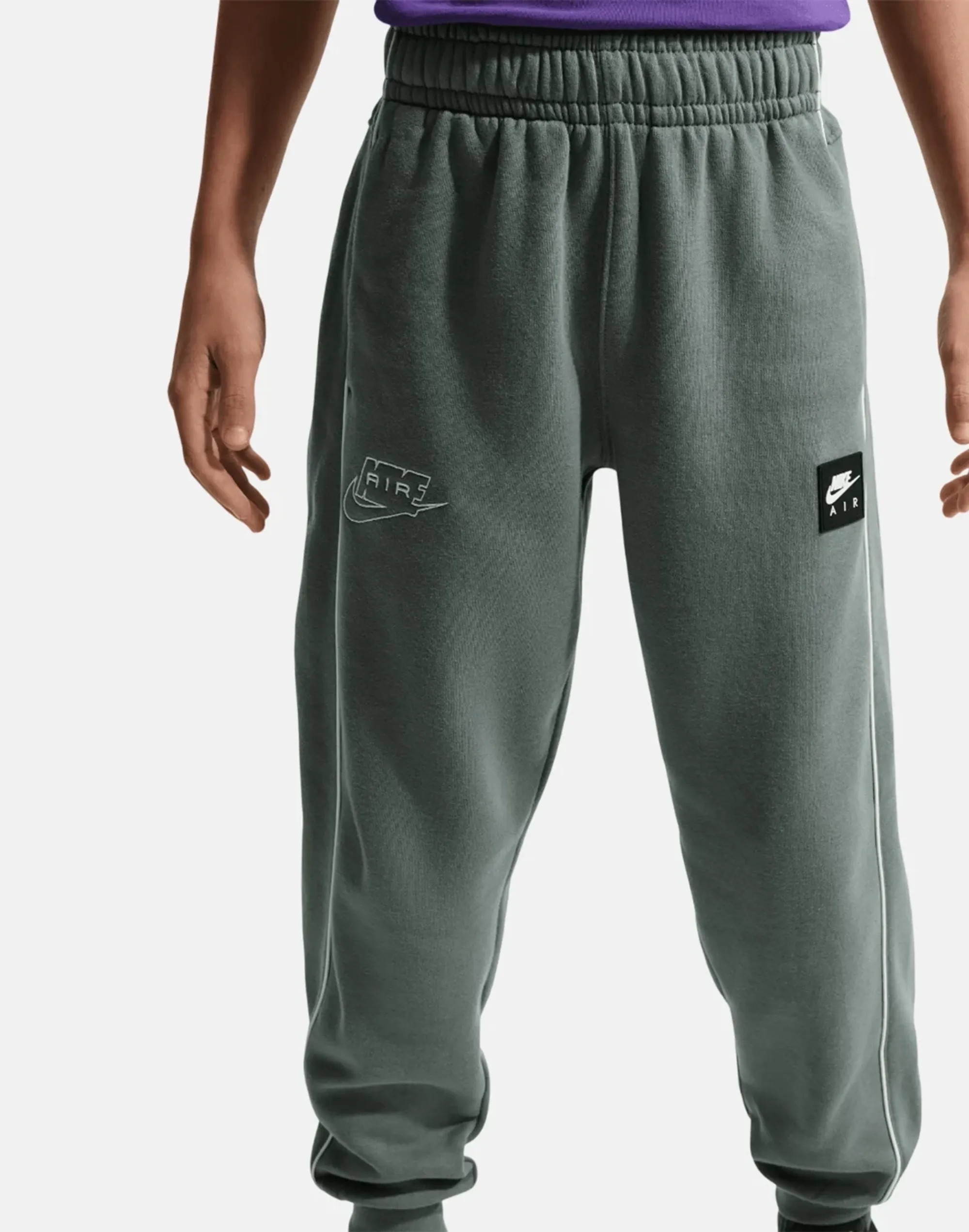 Nike Older Kids Air Joggers in Grey/White 