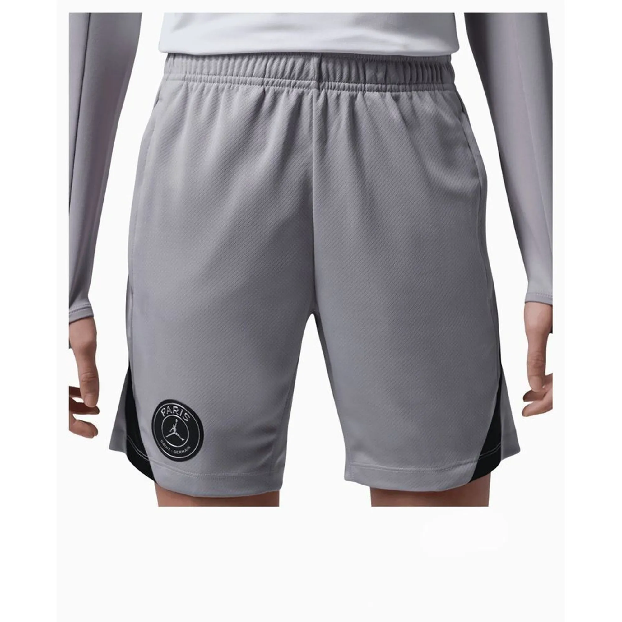 Paris Saint Germain Training Shorts Dri-Fit Strike Jordan X Psg Night Edition - Atmosphere Grey/Black Kids - ['Grey']