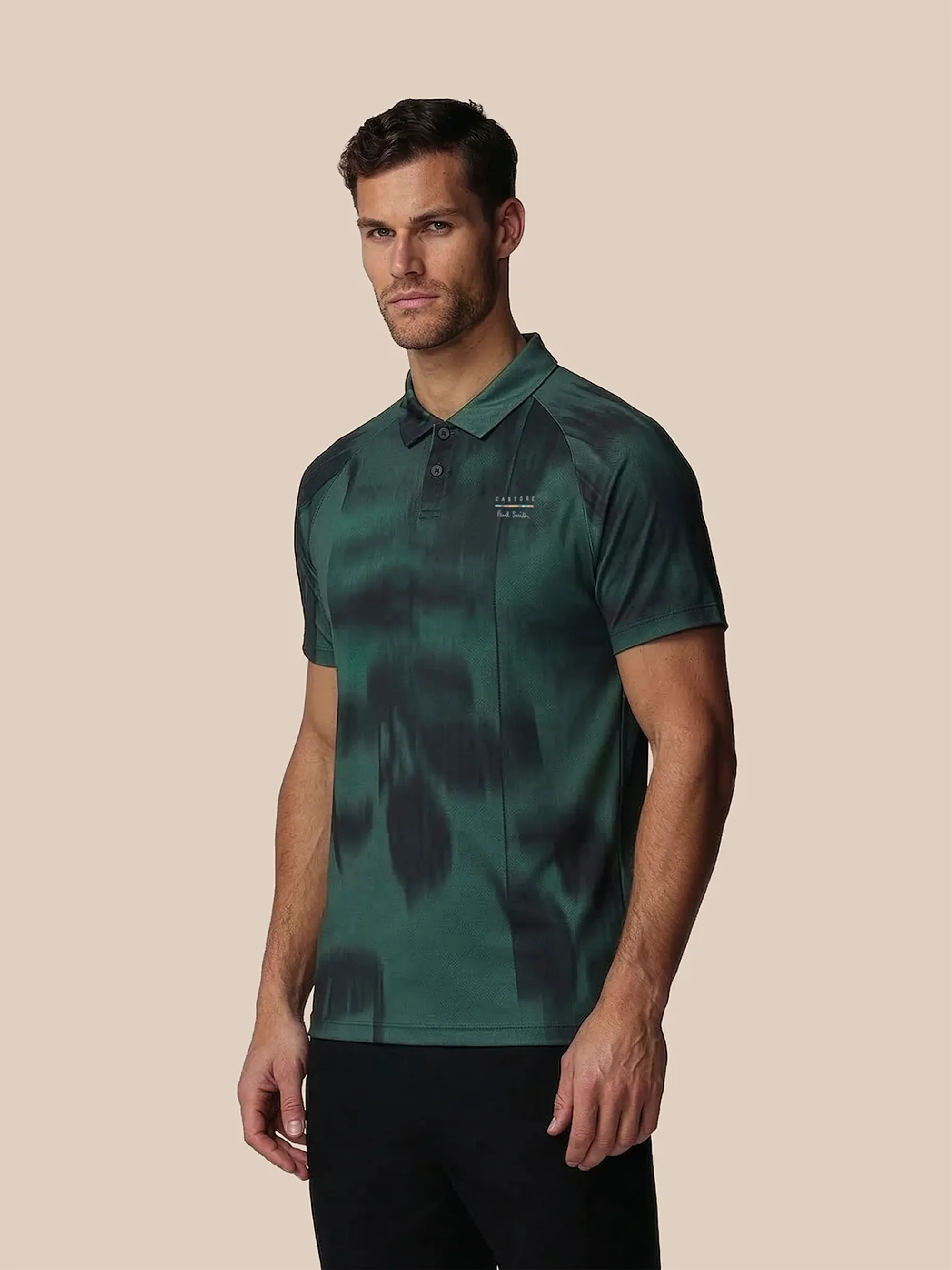 Castore Men’s Castore x Paul Smith Performance Printed Polo Top - Teal