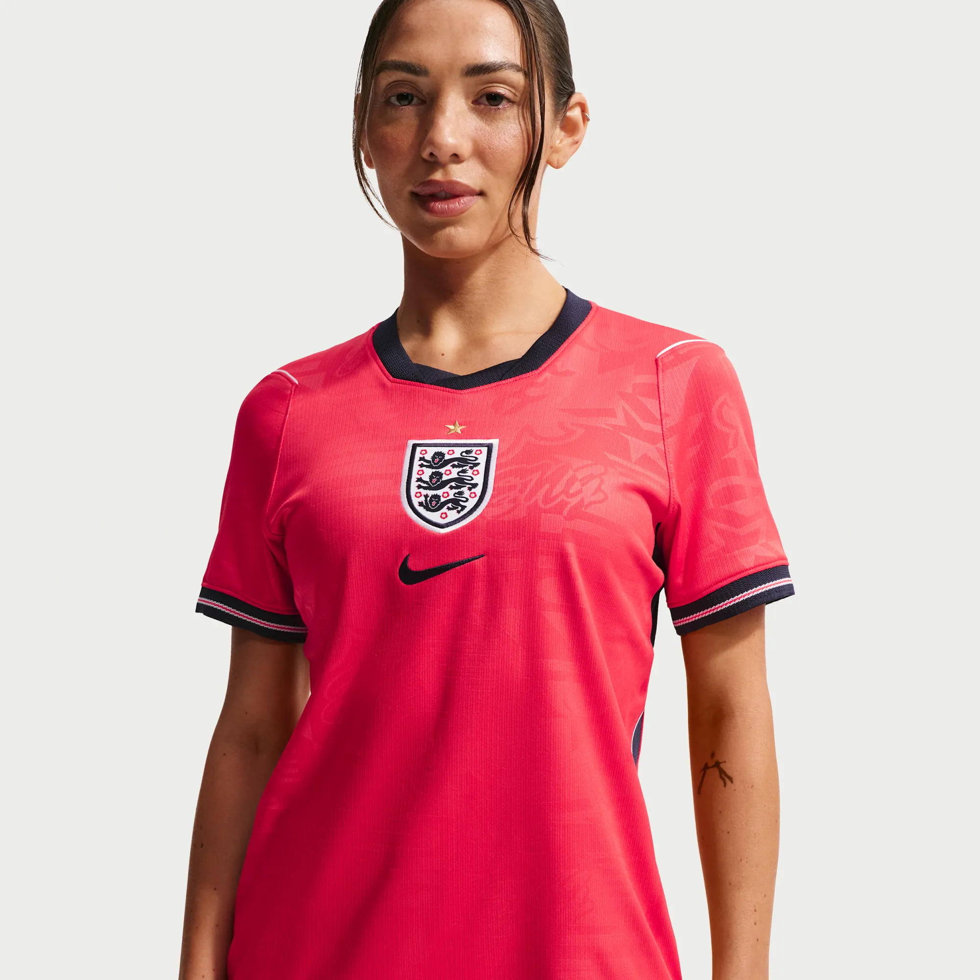 England 2026 Stadium Away Women's Nike Dri-FIT Football Replica Shirt - Red - Polyester