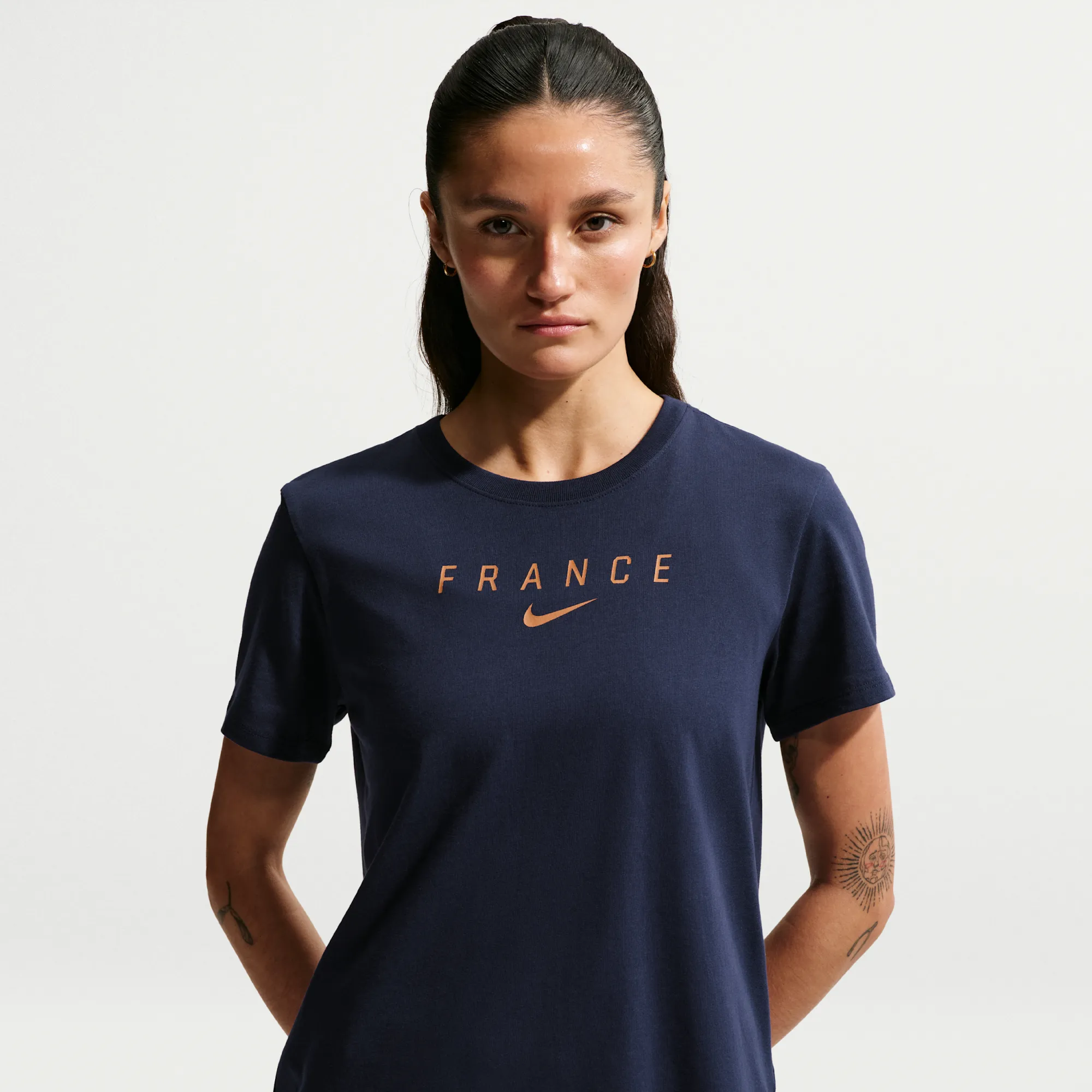 FFF Women's Nike Football T-Shirt - Blue