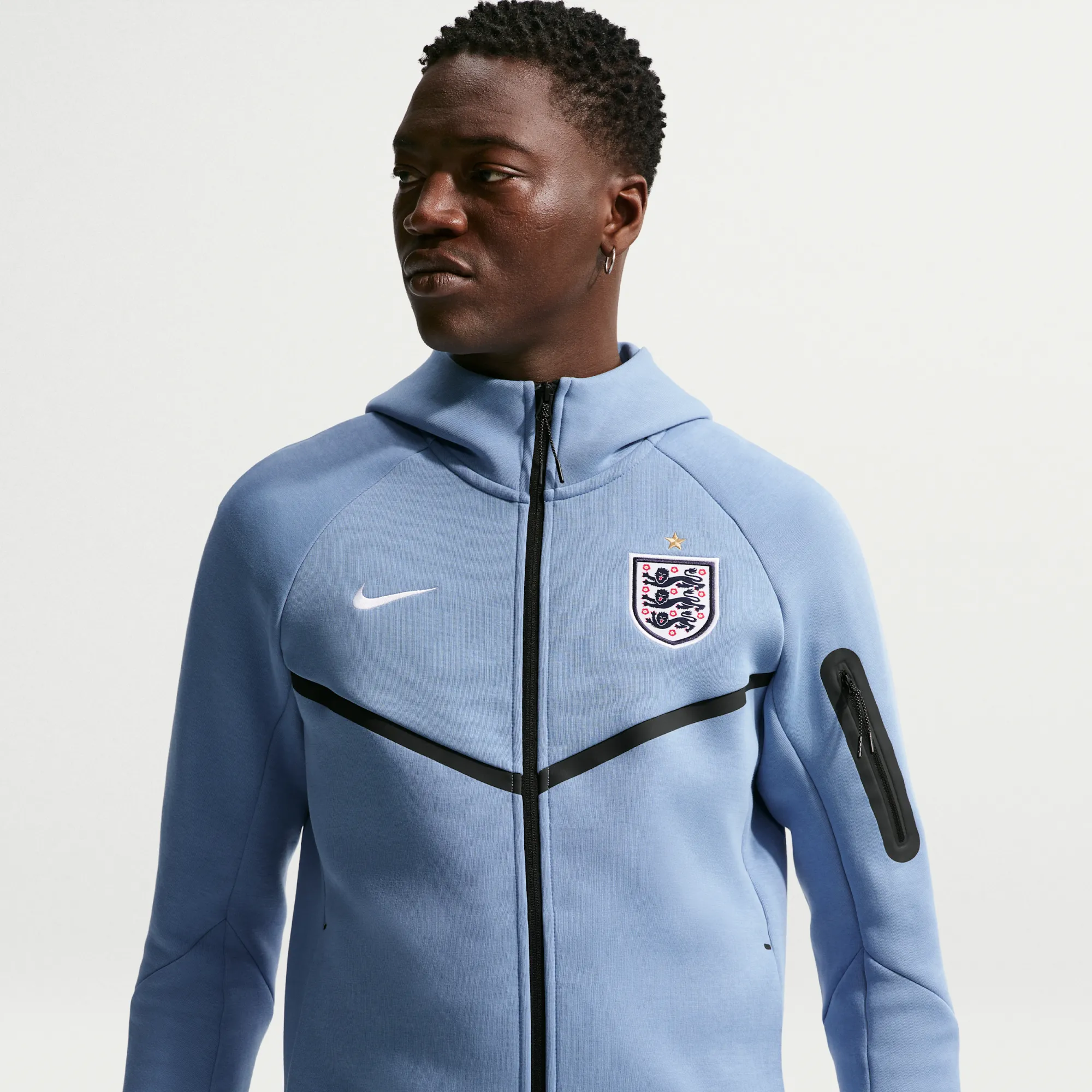 Nike Football Full-Zip Hoodie - Blue - Fleece