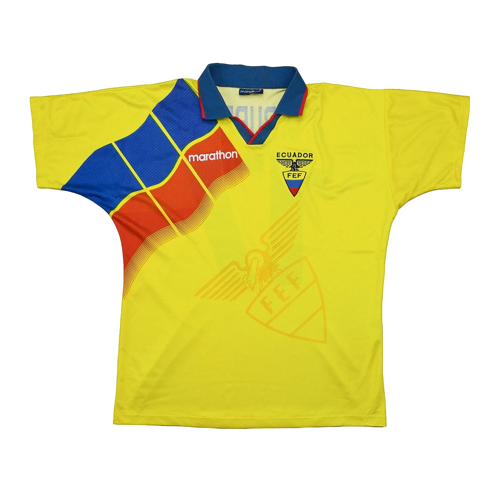 1996/98 Ecuador J.C Burbano #17 Home Shirt (L) Marathon | Cult Kits