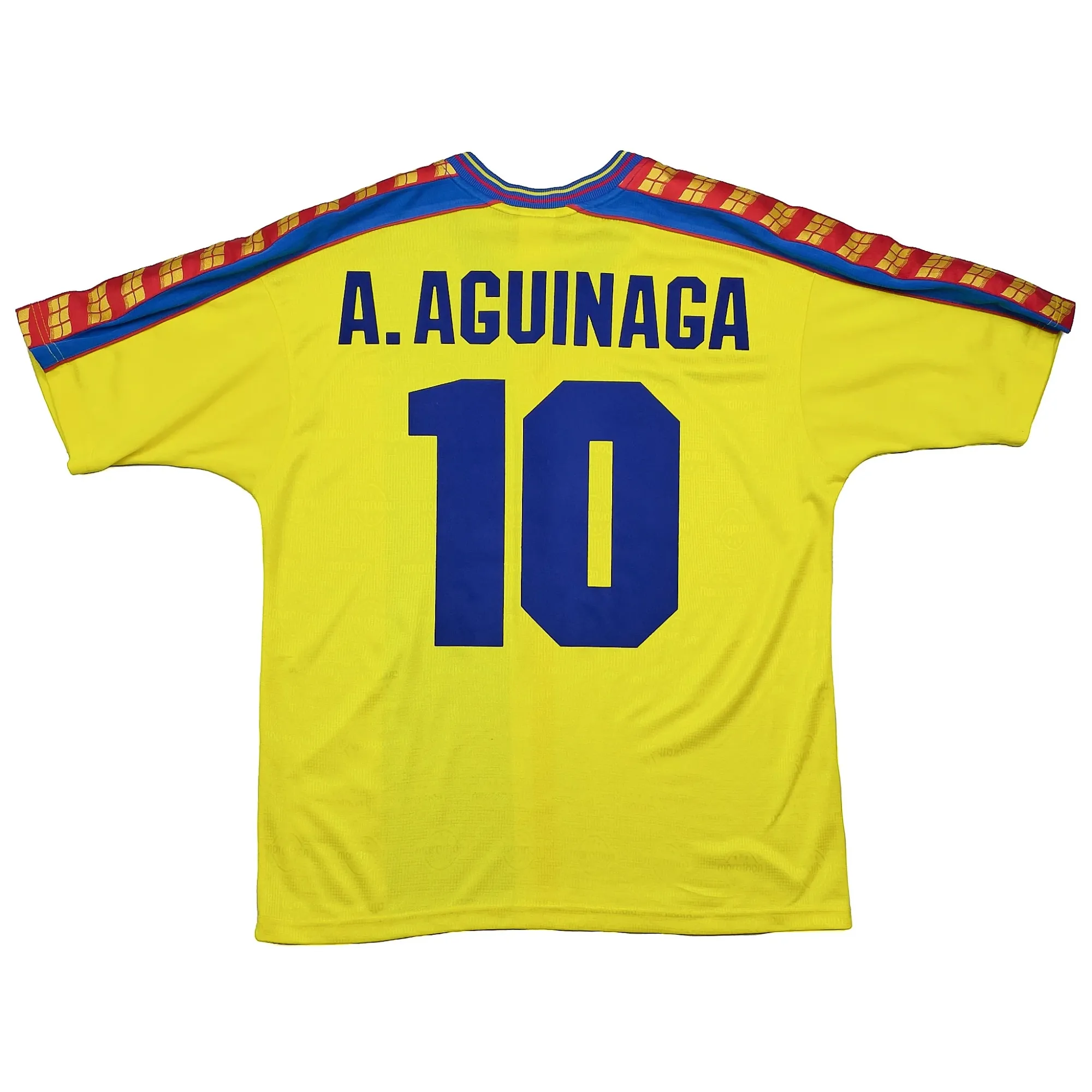 1998/01 Ecuador Aguinaga #10 Home Shirt (S) Marathon | Cult Kits