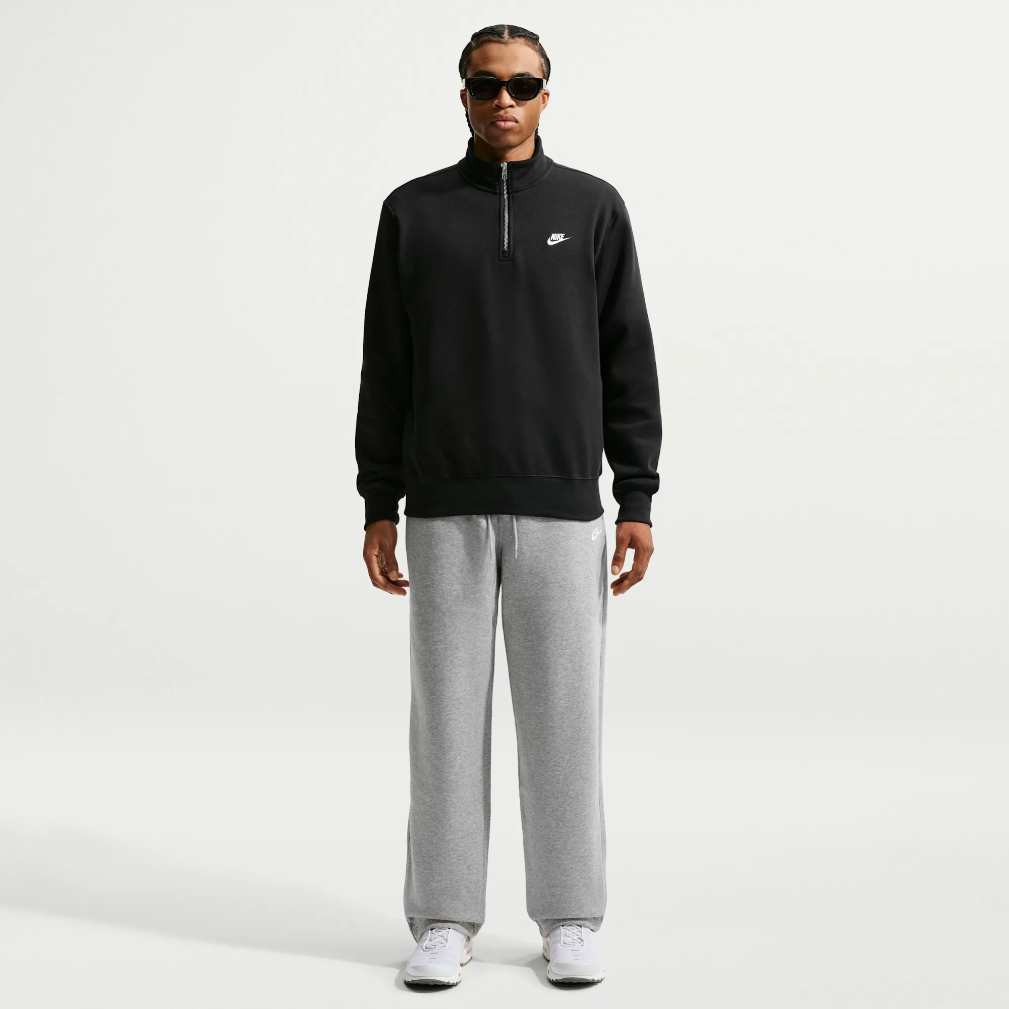 Nike Club Men's Fleece Bungee Trousers - Grey - Fleece