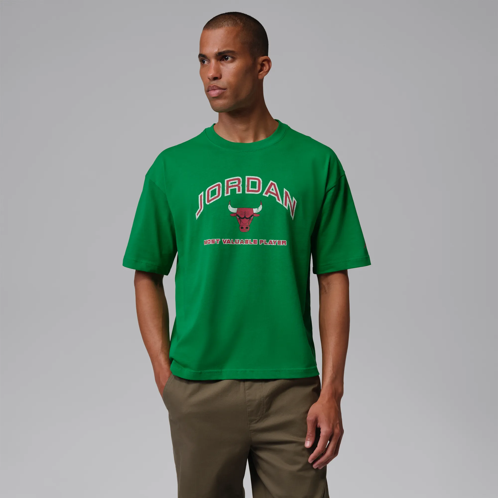 Nike Jordan Flight Essentials Men's Boxy Graphic T-Shirt - Green