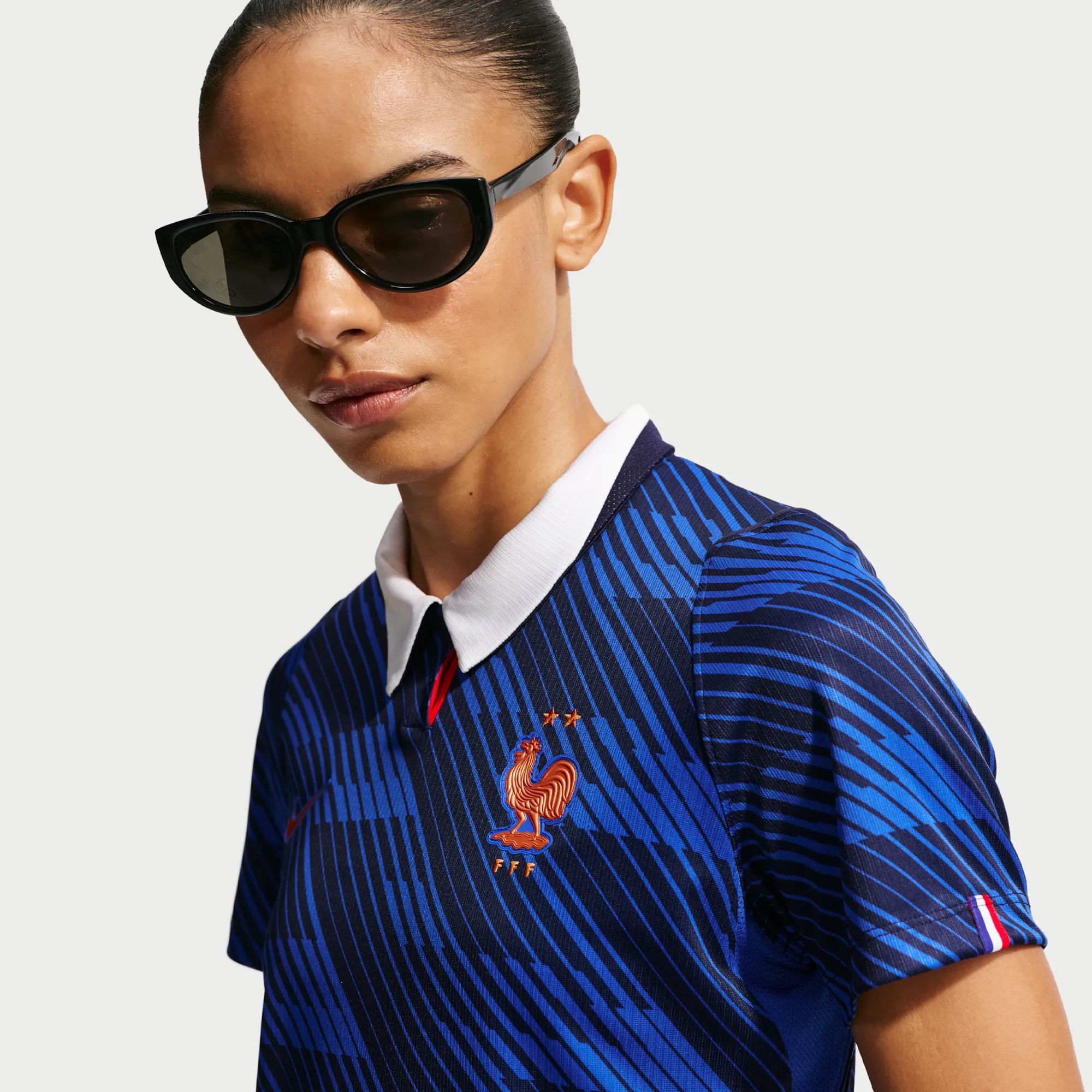 FFF 2026 Stadium Home Women's Nike Dri-FIT Football Replica Shirt - Blue
