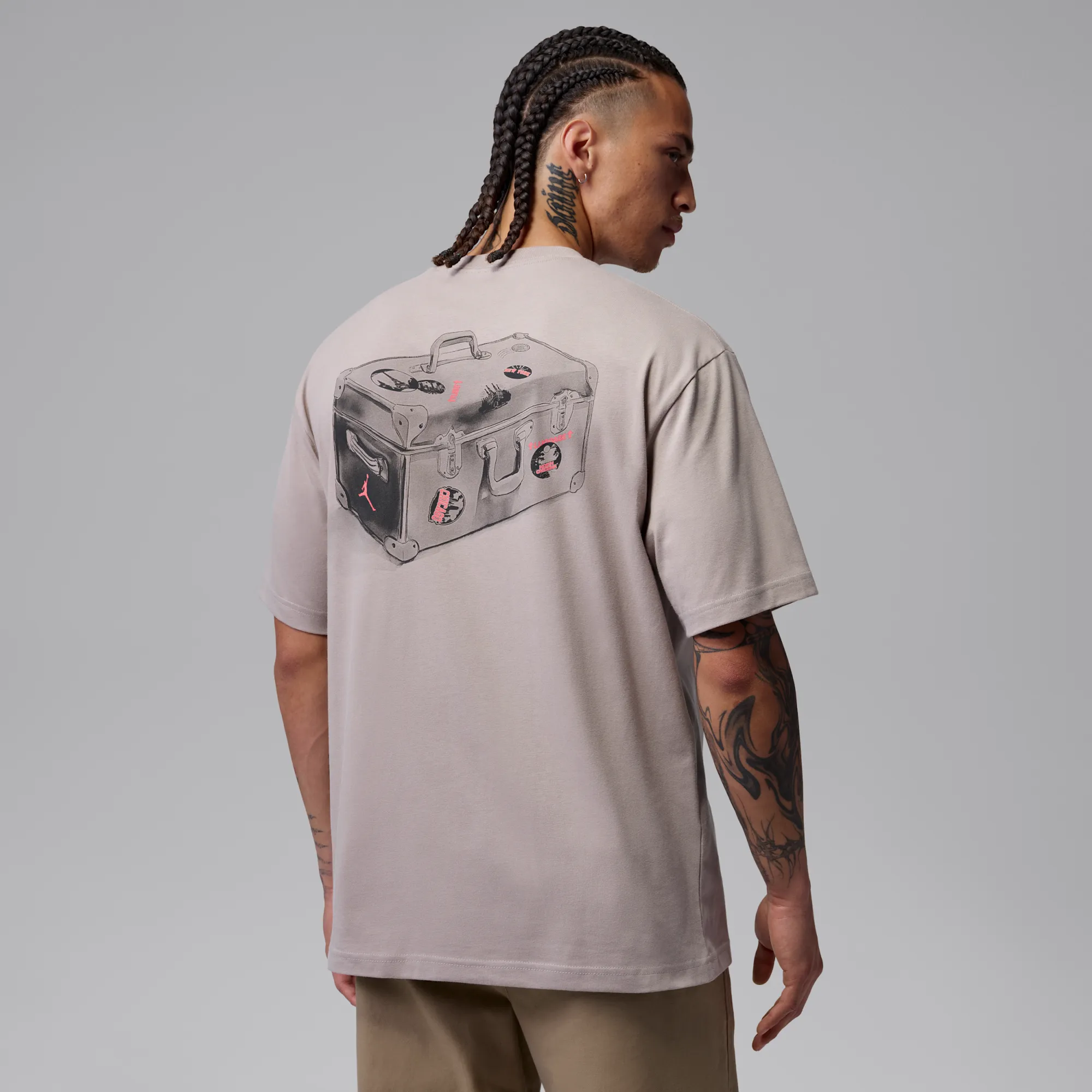 Nike Jordan Men's Graphic T-Shirt - Grey