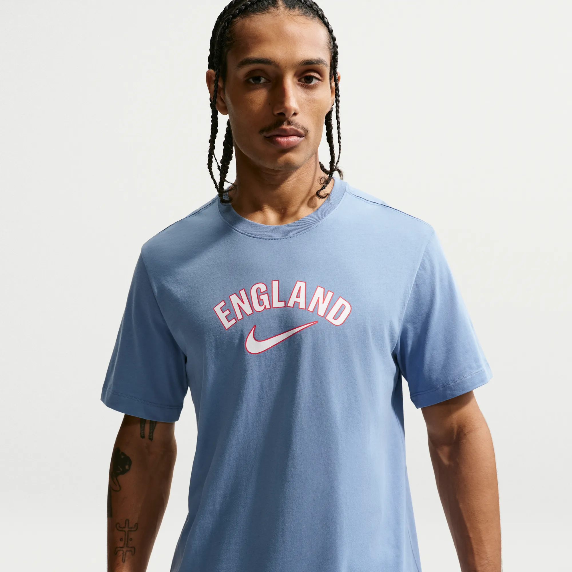 England Men's Nike Football T-Shirt - Blue