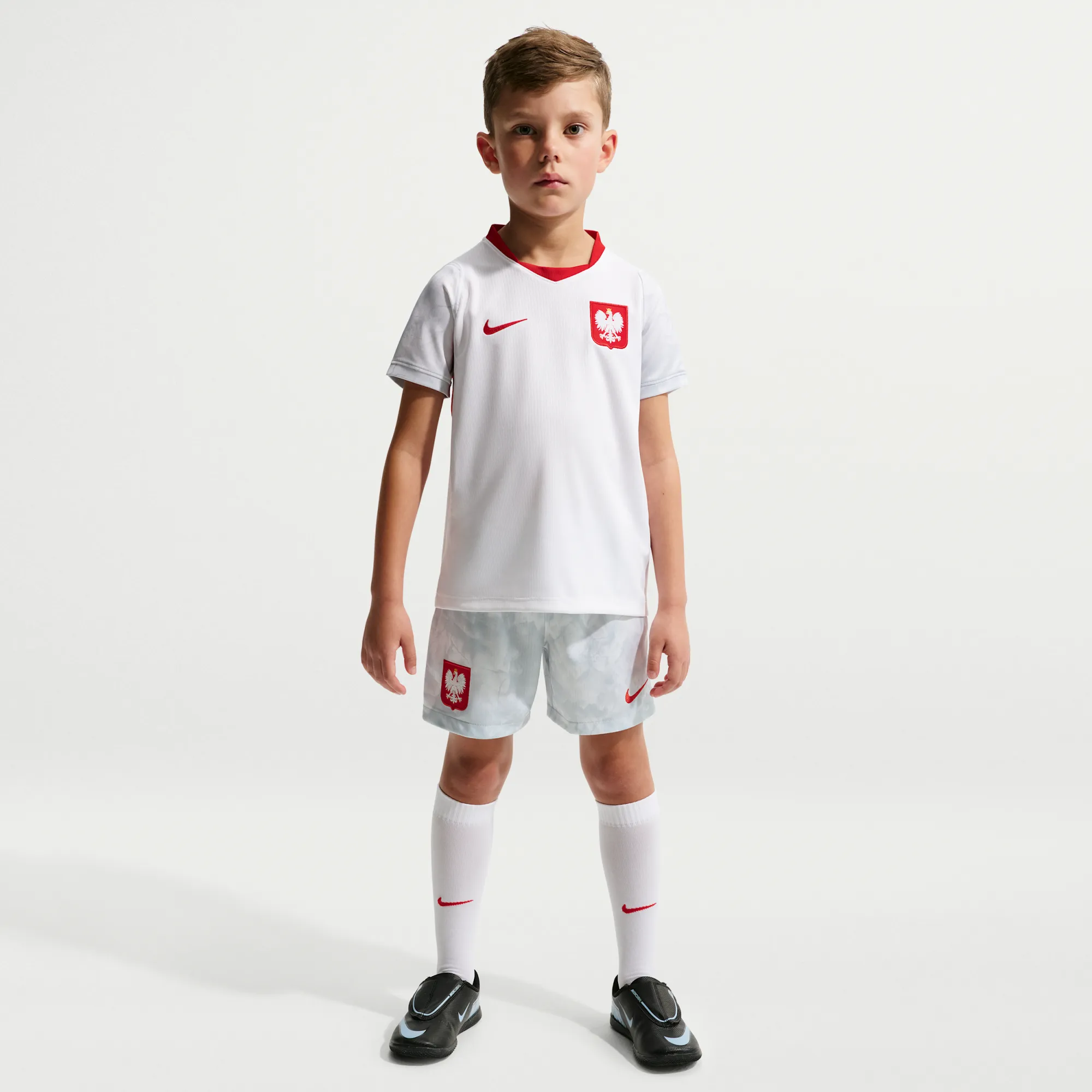 Poland 2026 Younger Kids' Nike Football Replica 3-Piece Kit - White