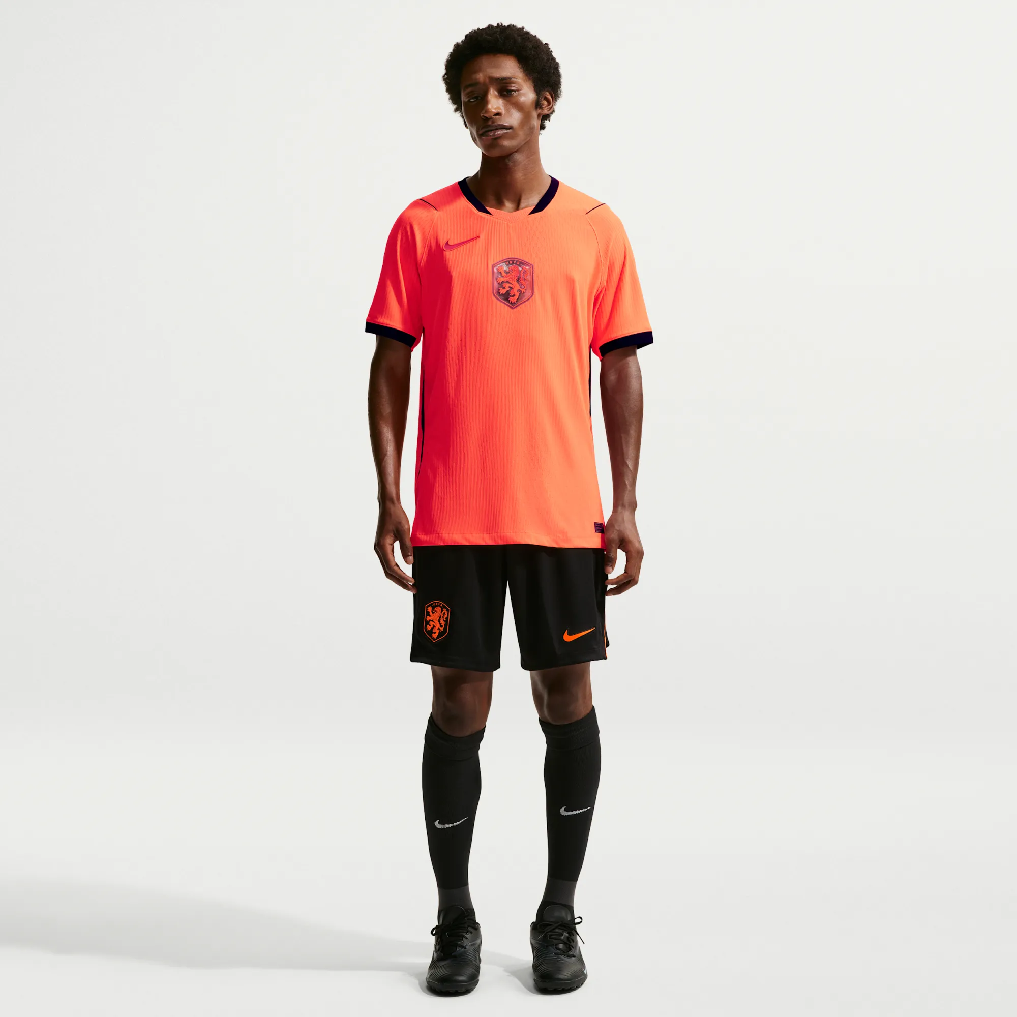 Netherlands 2026 Stadium Home Men's Nike Dri-FIT Football Replica Shorts - Black - Polyester