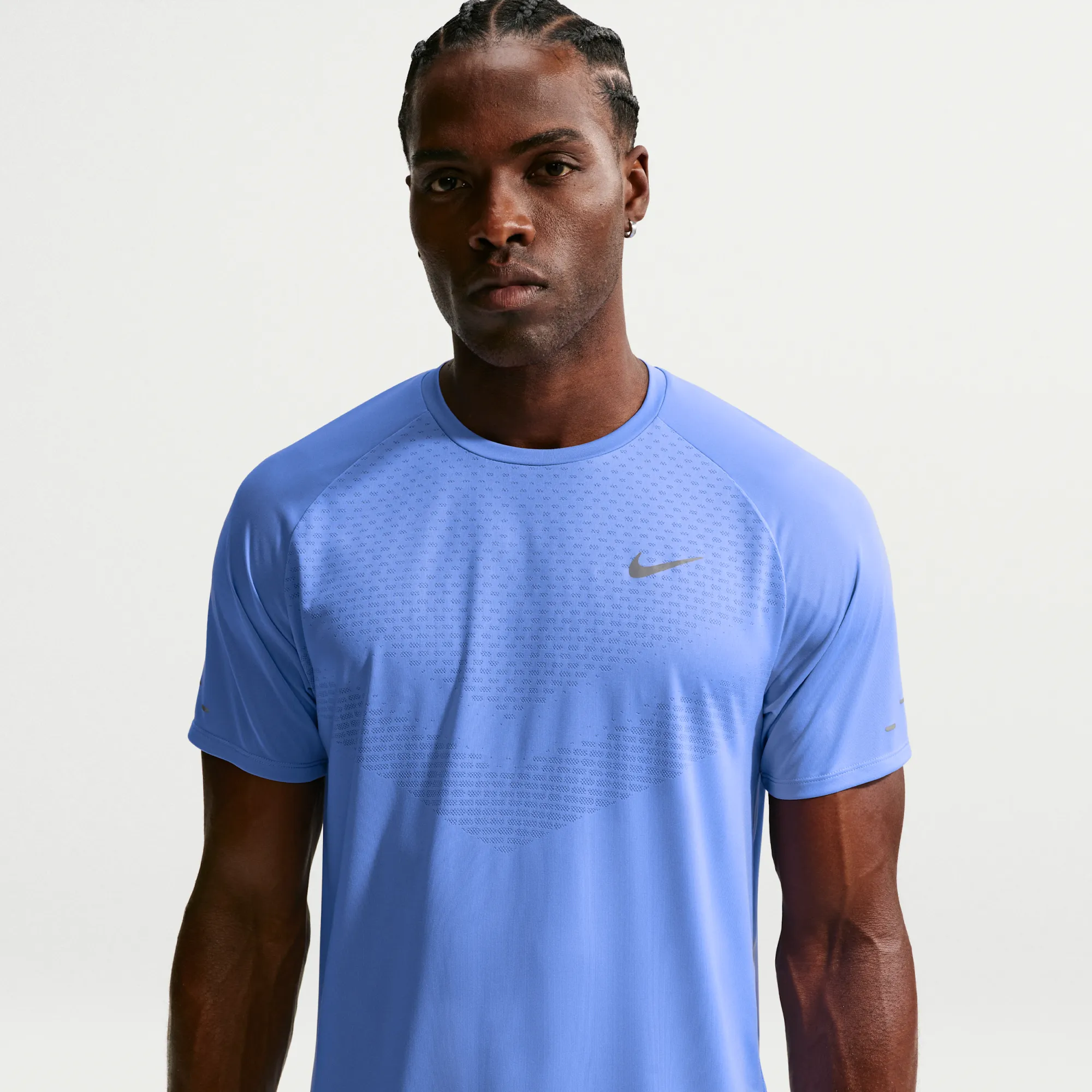 Nike Stride Men's Dri-FIT ADV Short-Sleeve Running Top - Blue - Polyester