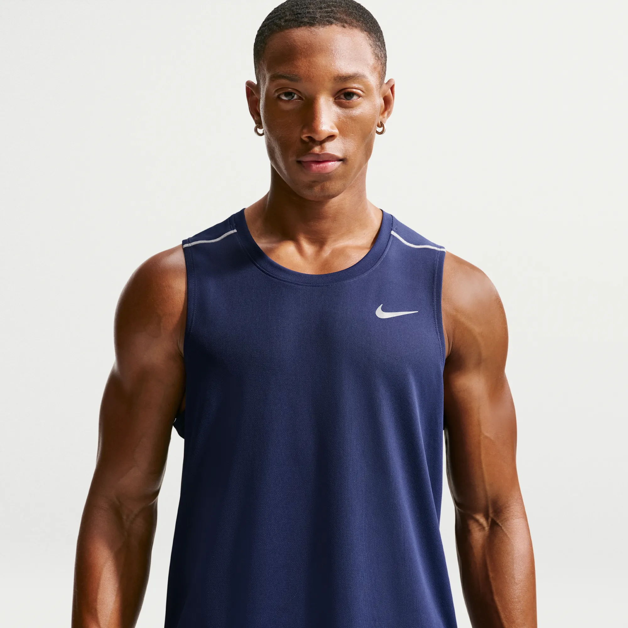 Nike Miler Men's Dri-FIT Running Tank Top - Blue - Polyester