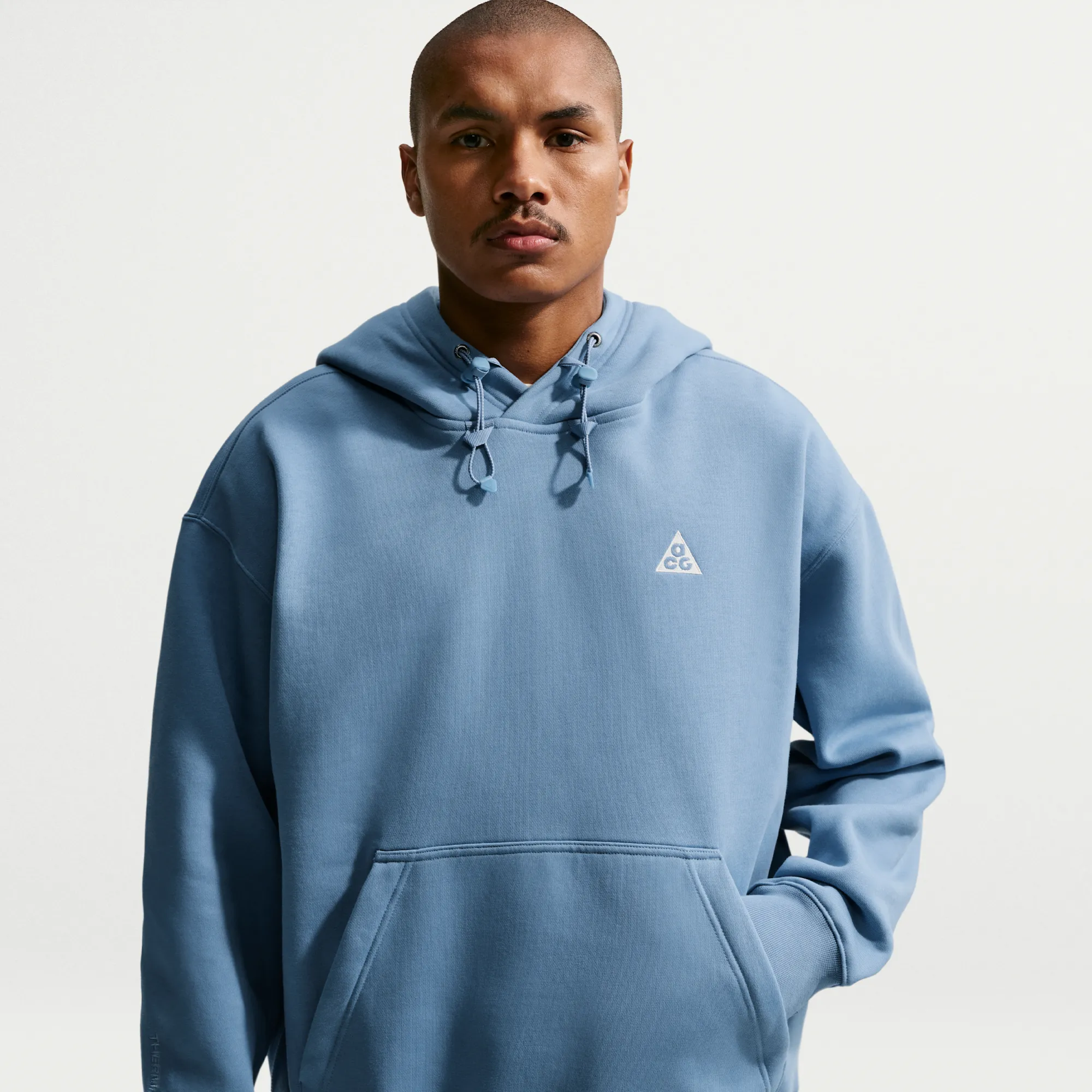 Nike ACG 'Tuff Fleece' Pullover Hoodie - Blue - Cotton/Polyester