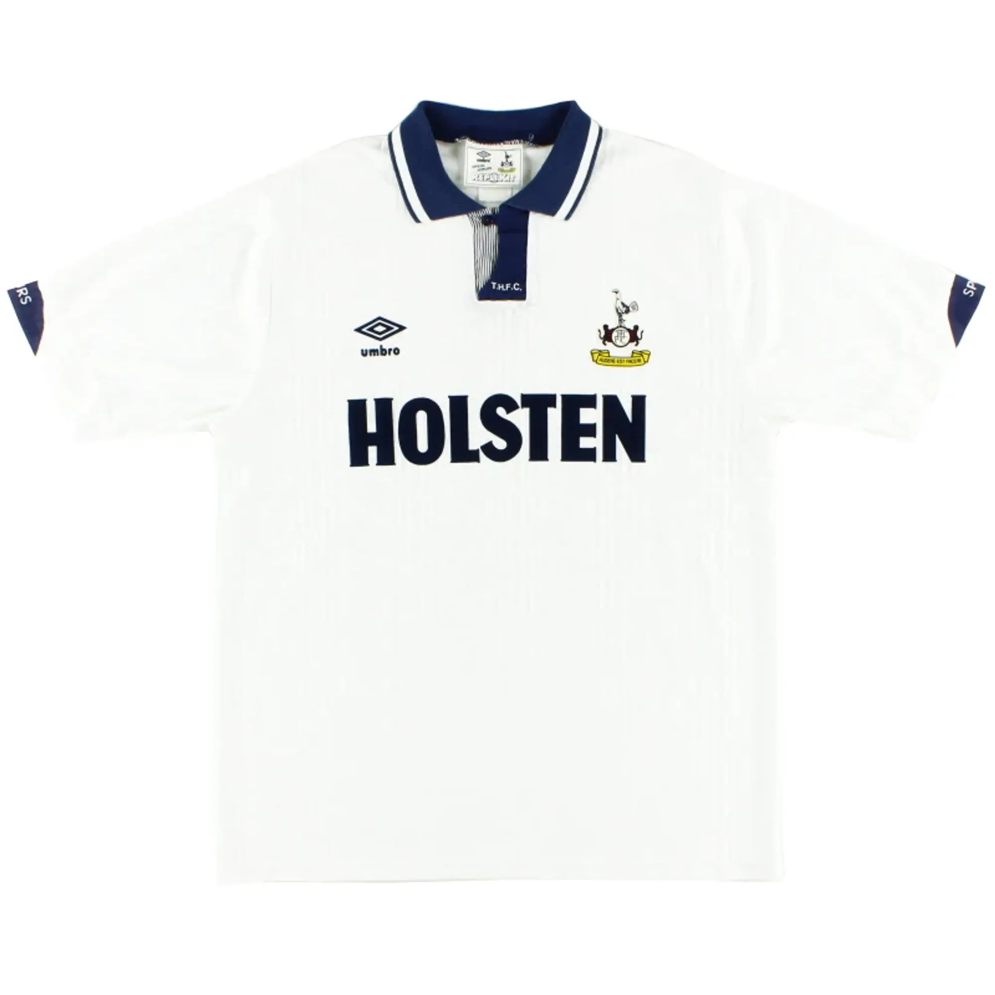 1991-93 Tottenham Umbro Home Shirt M - Tottenham Hotspur / Excellent 