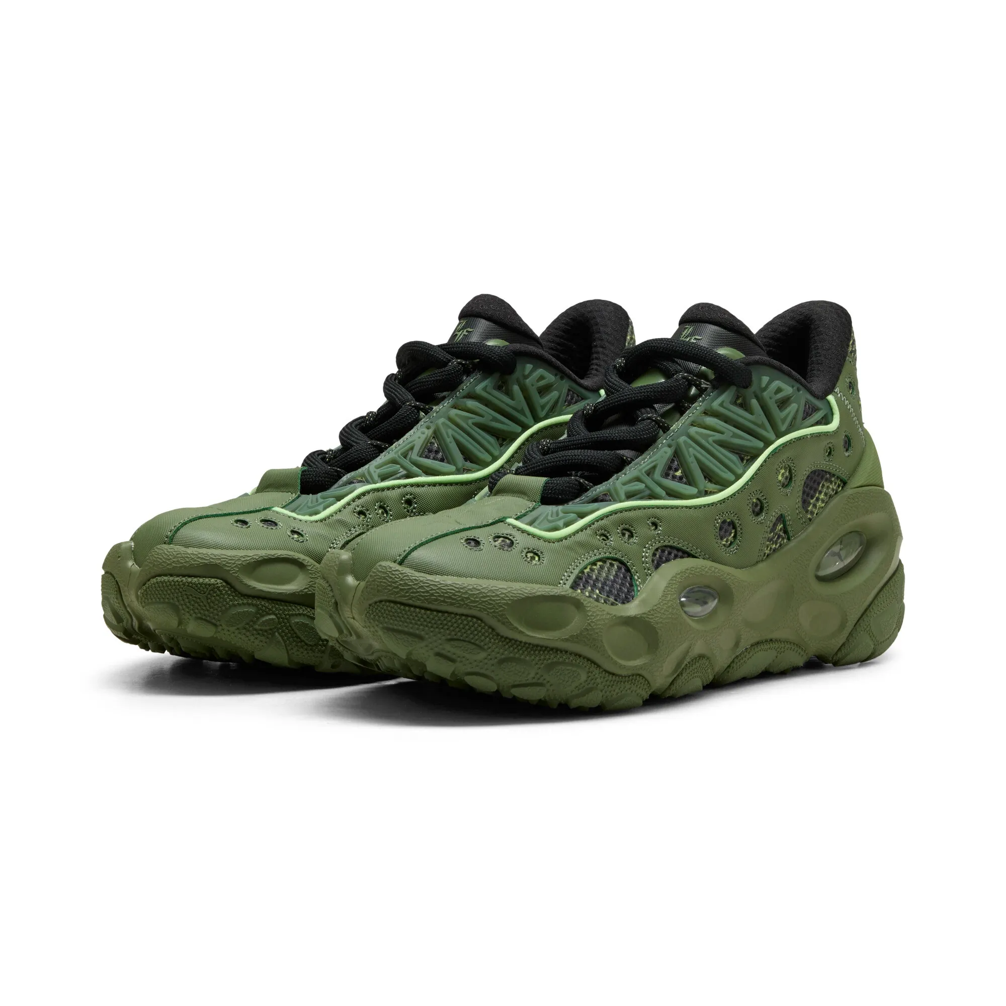 PUMA LaFrancÃ© RNR Camo Sneakers Unisex in Green | Size 10