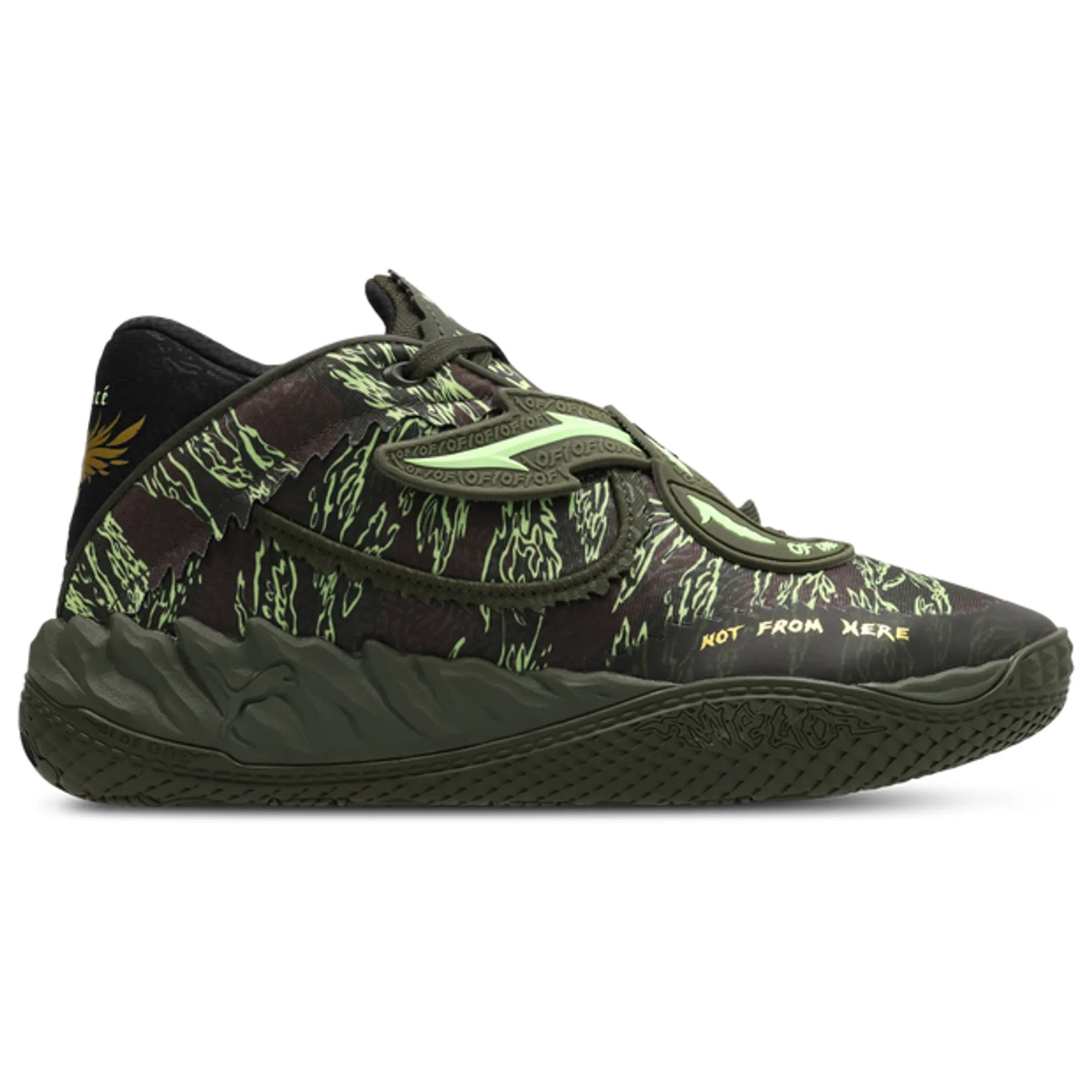 PUMA MB.05 Camo Basketball Shoes Unisex in Green | Size 10