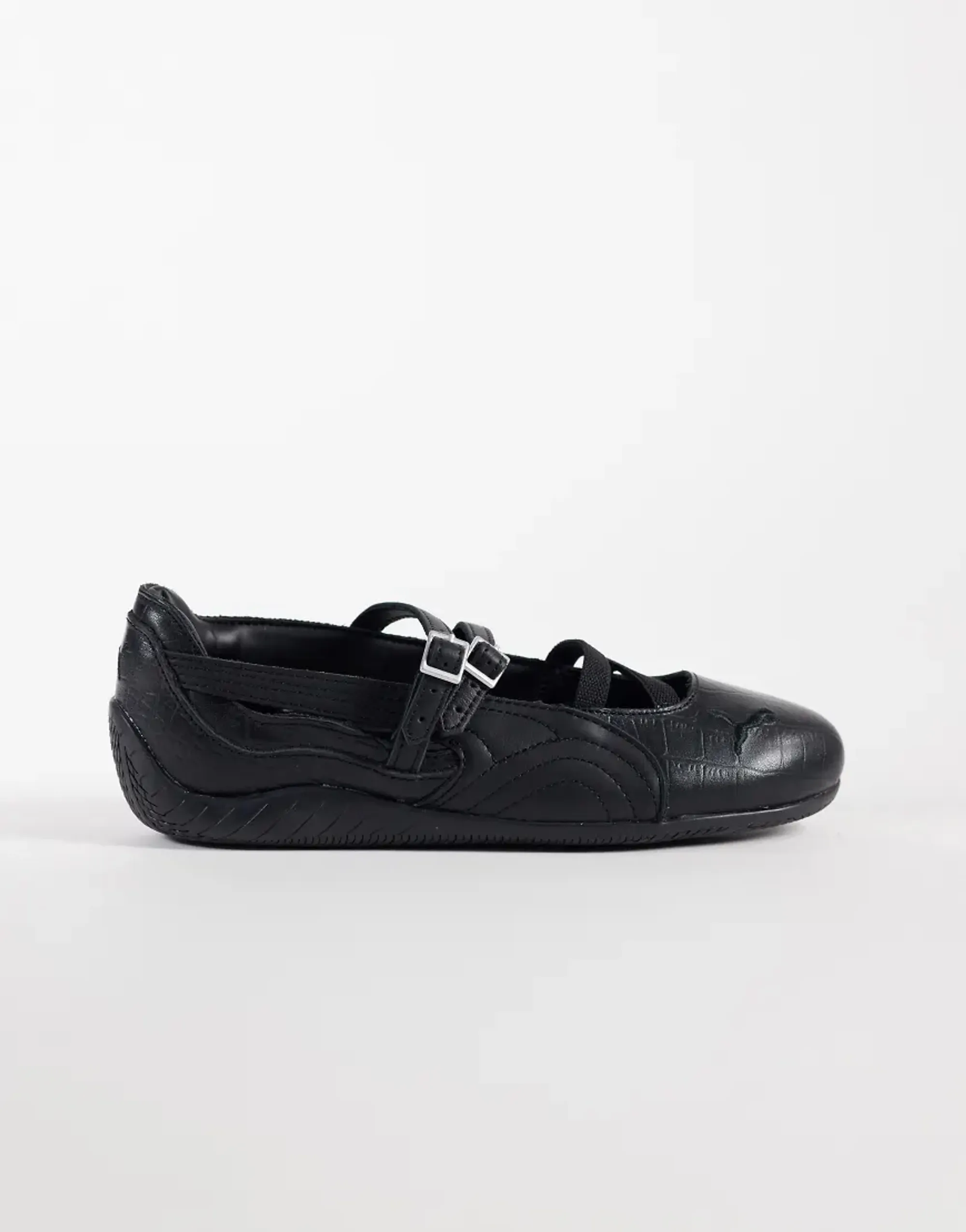 PUMA Speedcat Ballet Croc Print Sneakers Women in Black | Size 3