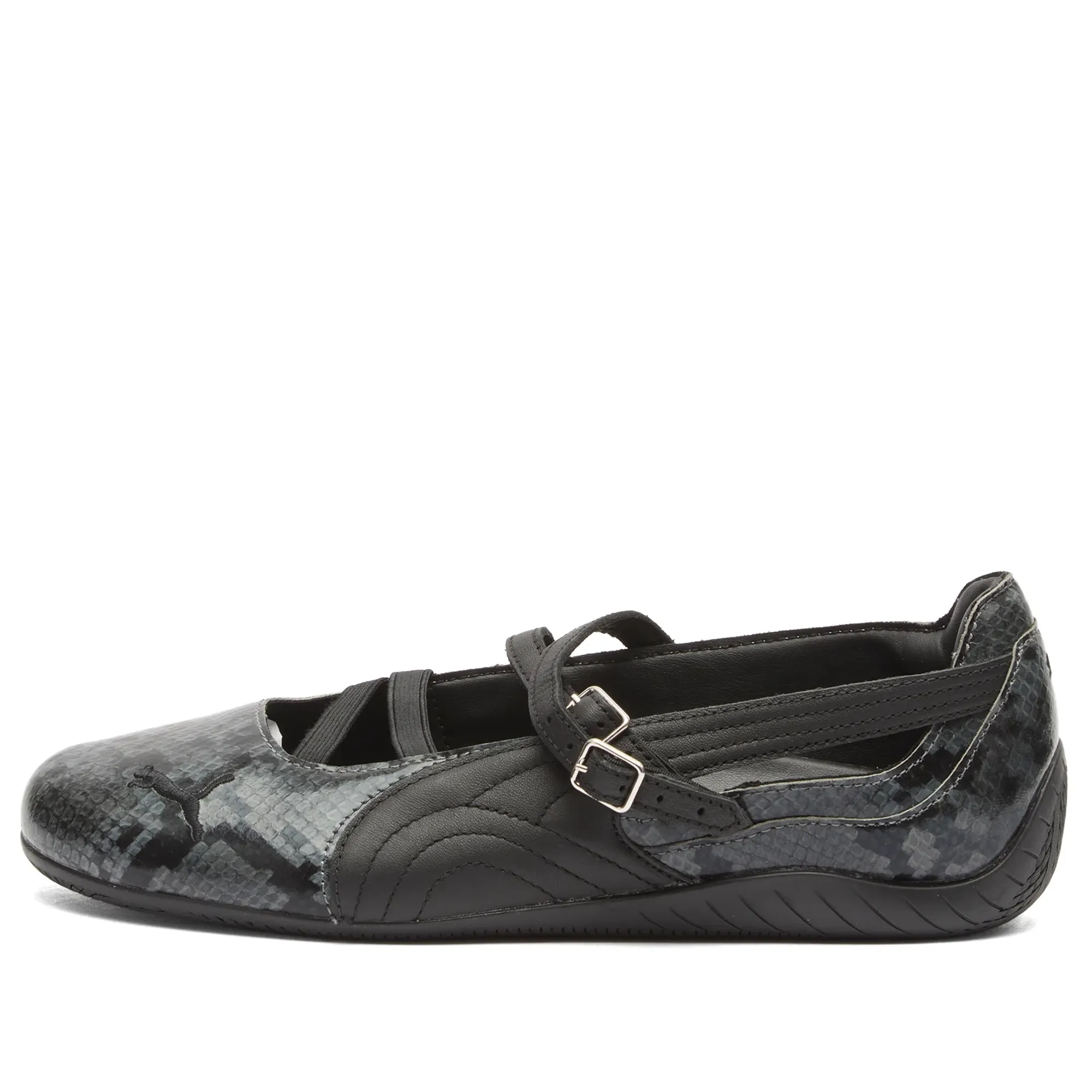 PUMA Speedcat Ballet Snake Print Sneakers Women in Gray | Size 3