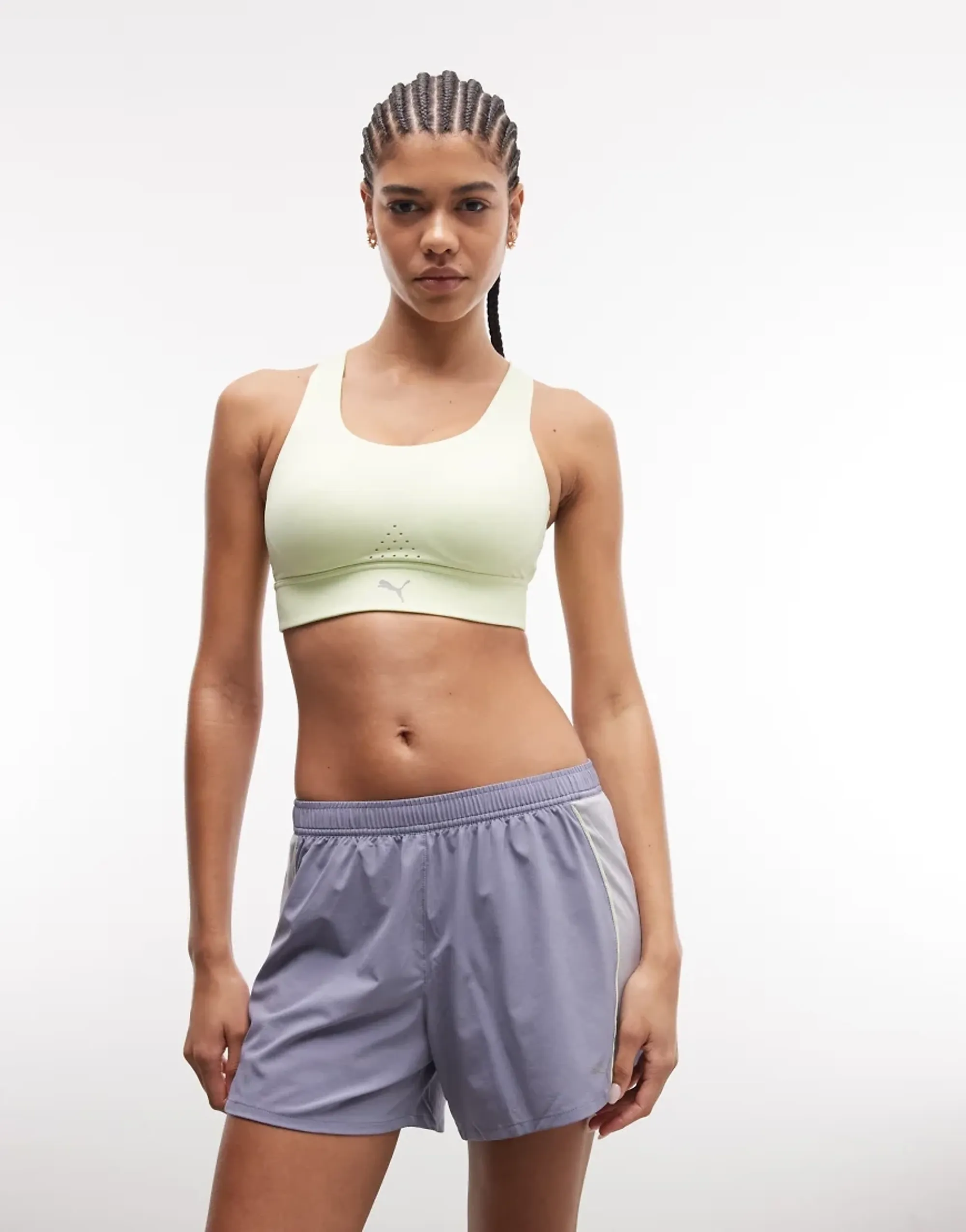 PUMA PWRbreathe RUN Bra in Green | Size Large