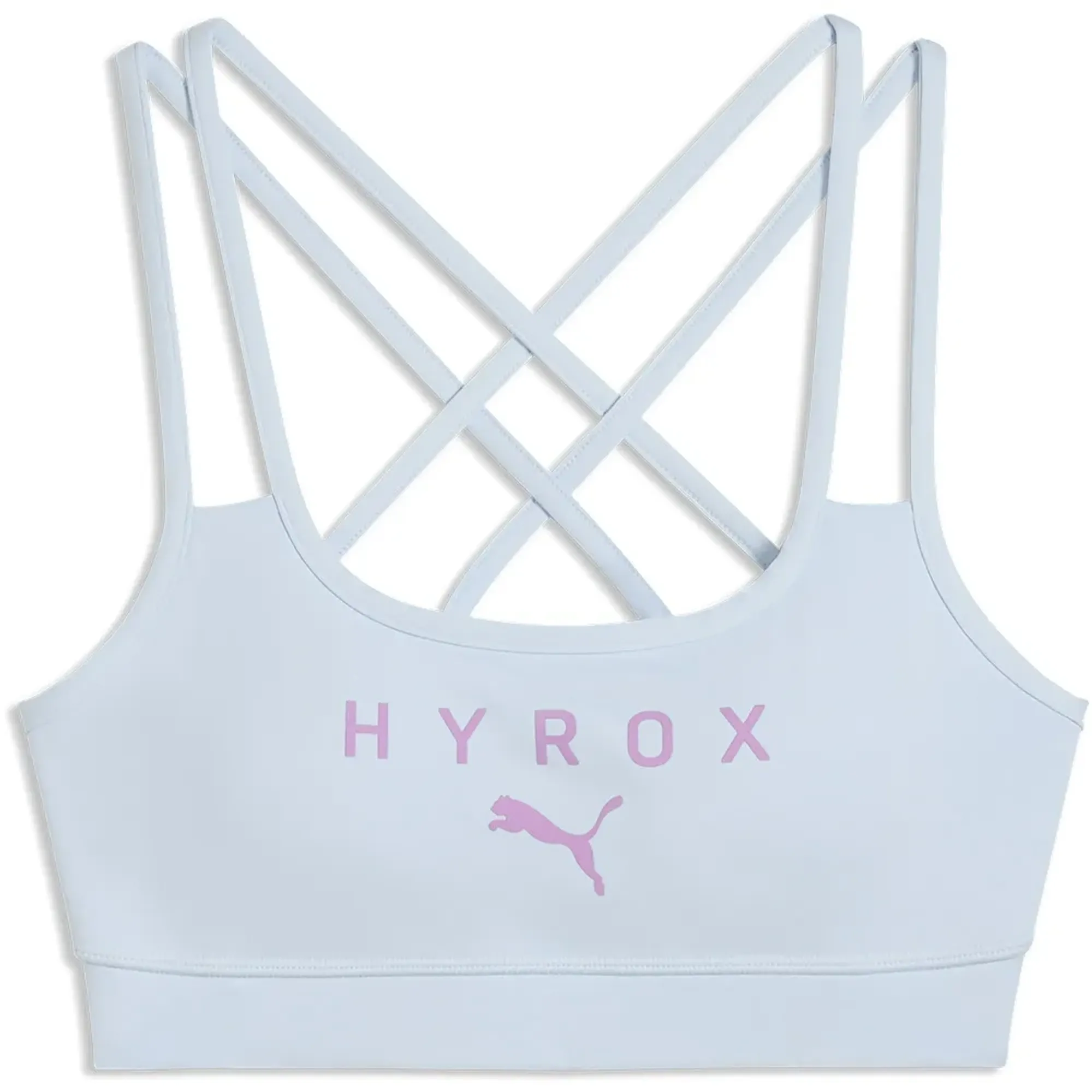 PUMA x HYROX MOVE Strappy Bra in Gray | Size Large