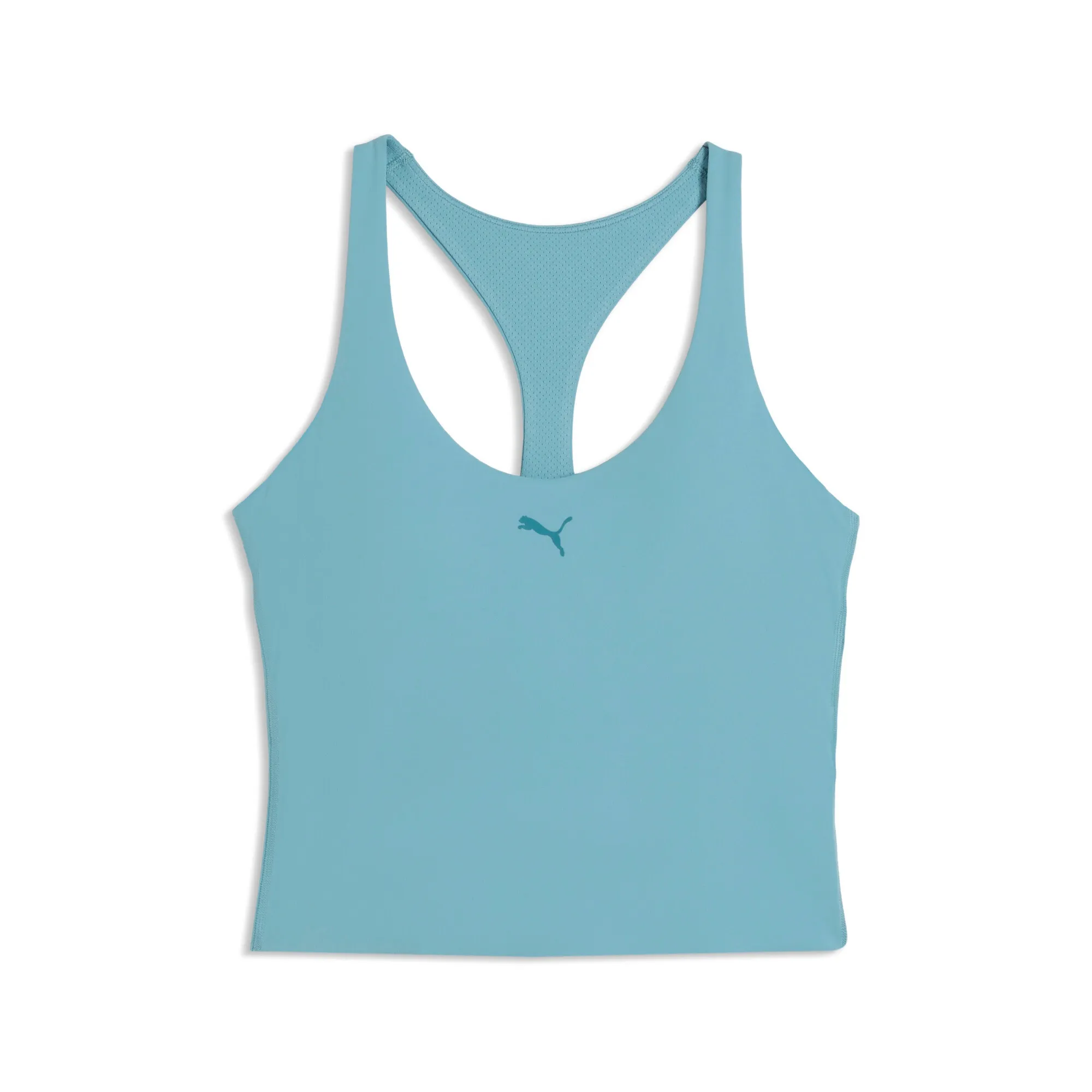 PUMA SHAPELUXE Racerback Tight Tank Top Women in Blue | Size Large