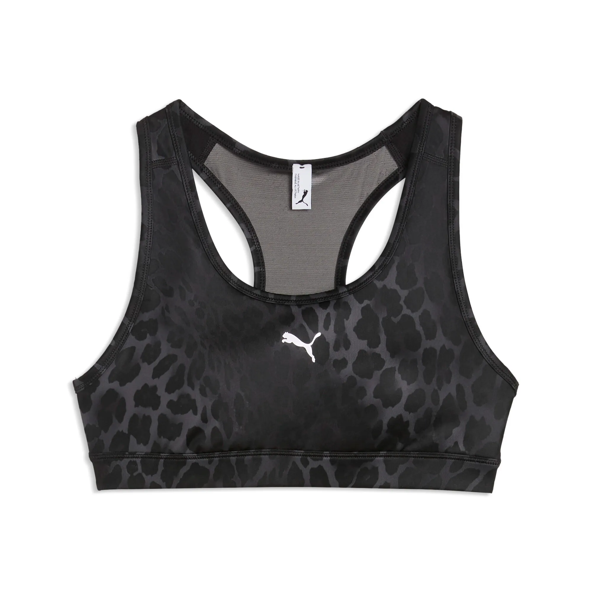 PUMA 4KEEPS Medium Support Sports Bra Women in Black | Size Large