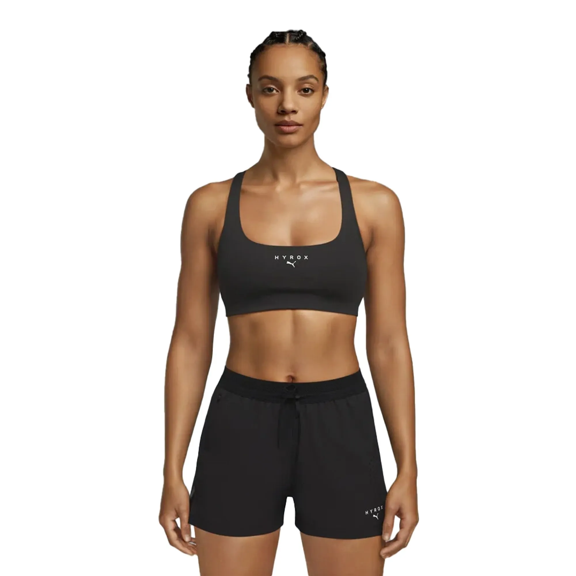 PUMA x HYROX Tech Sports Bra Women in Black | Size Large