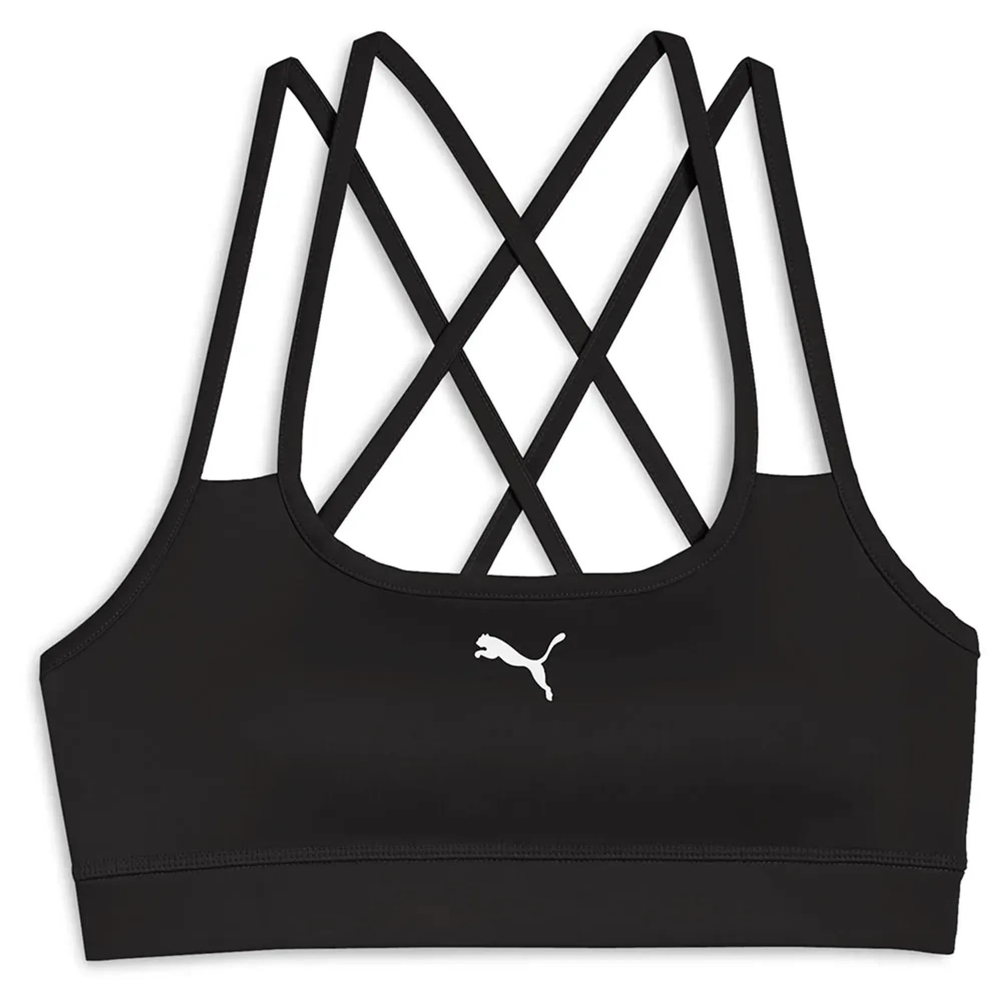PUMA MOVE Strappy Bra - Low Women in Black | Size Large
