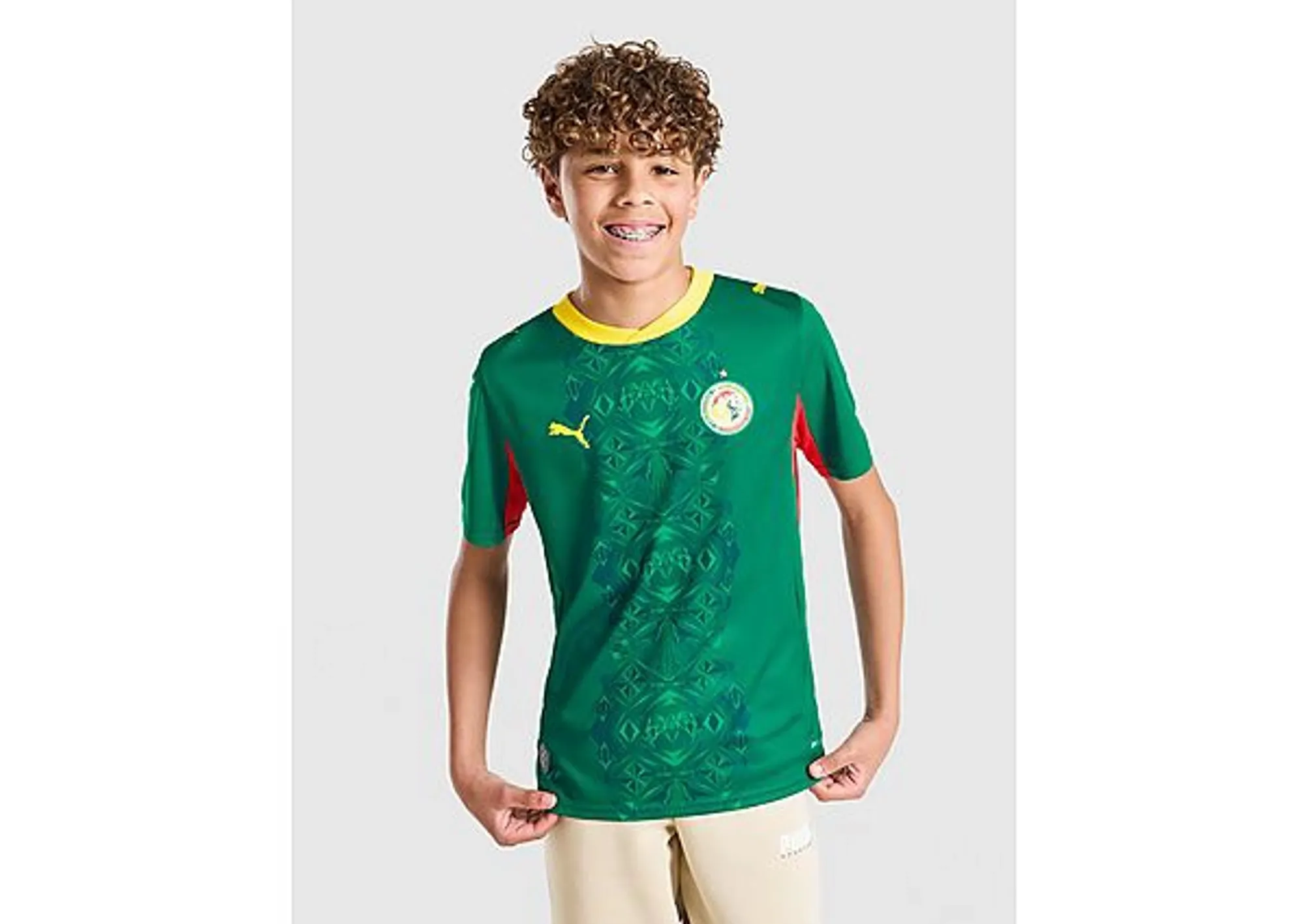 PUMA Senegal Away Jersey Youth in Green | Size 11-12 Youth