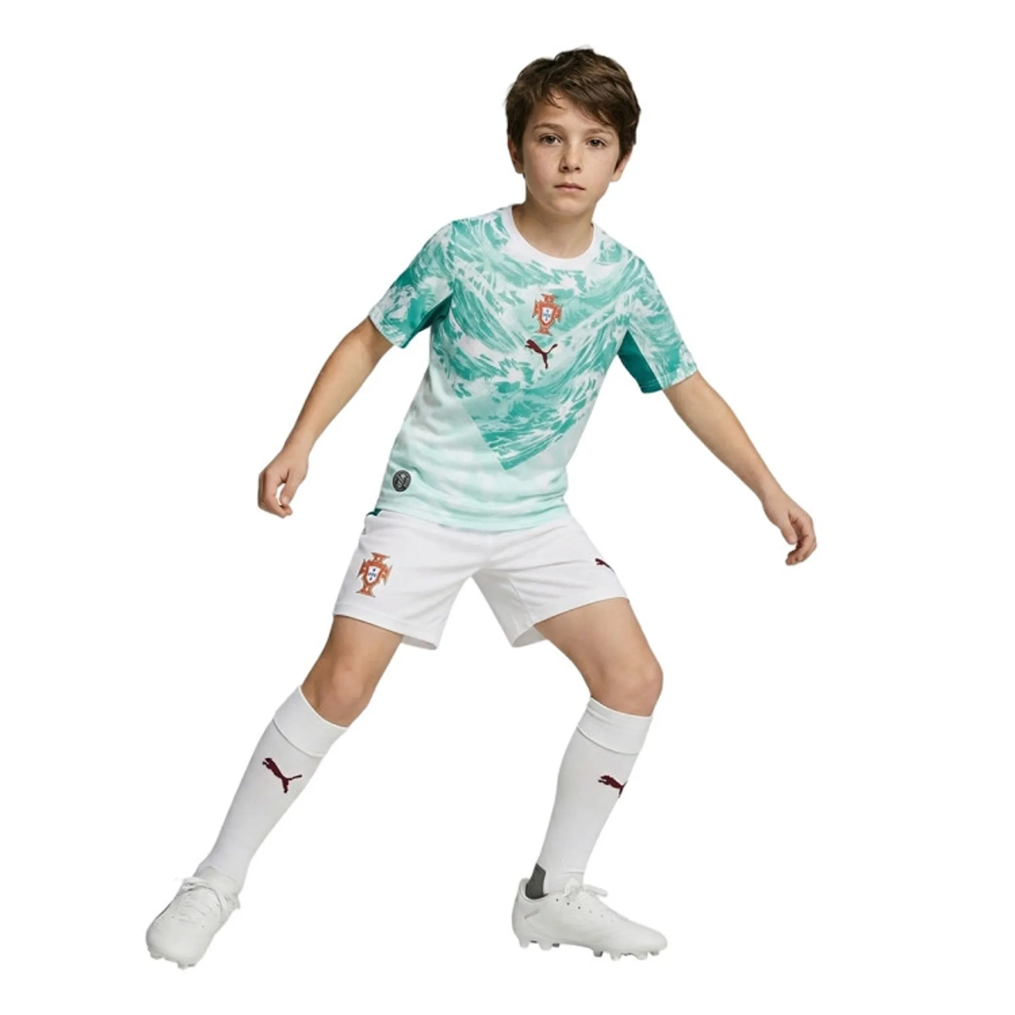 PUMA Portugal Away Minikit Youth in White | Size 2-3 Youth