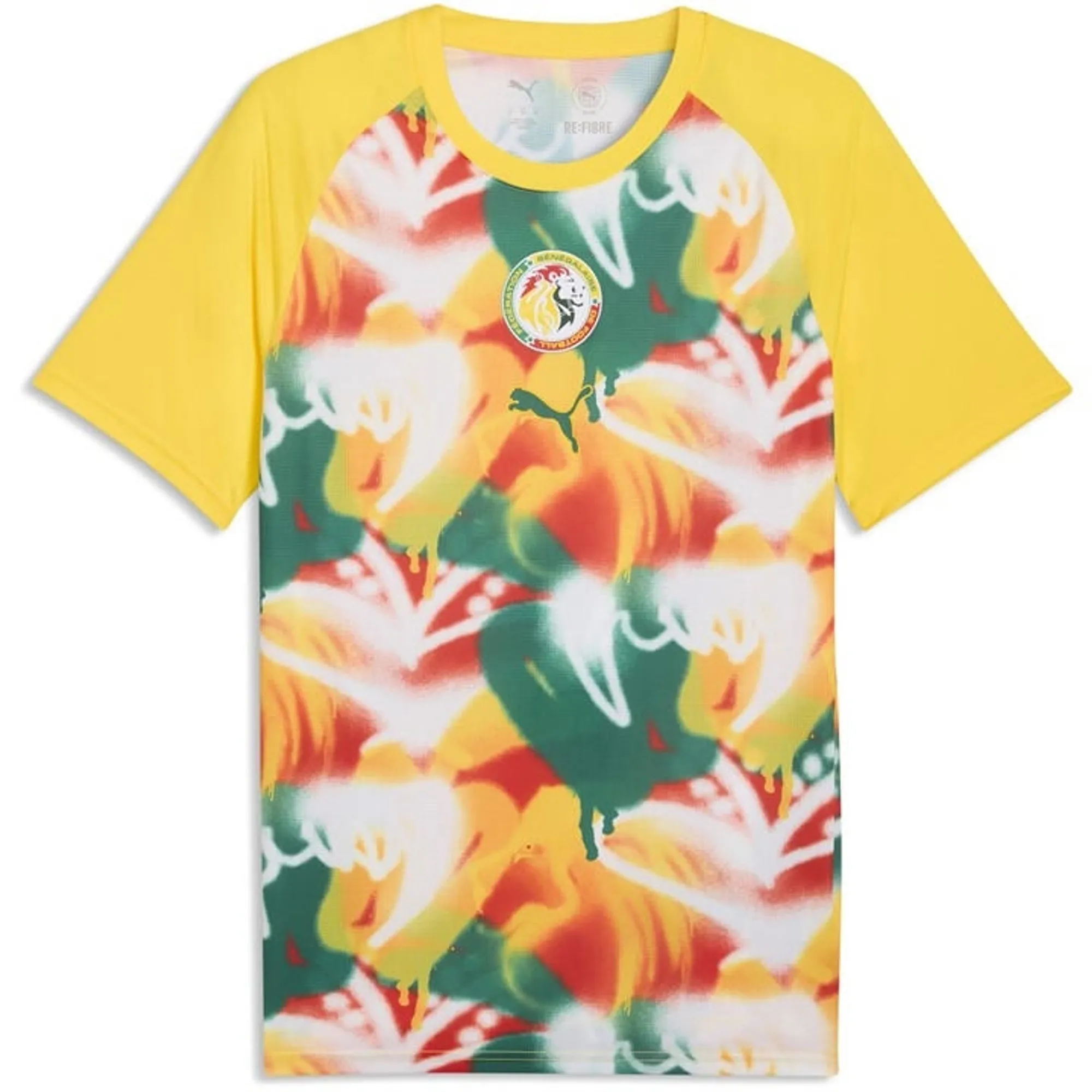 PUMA Senegal Warmup Jersey Men in Yellow | Size 3XL