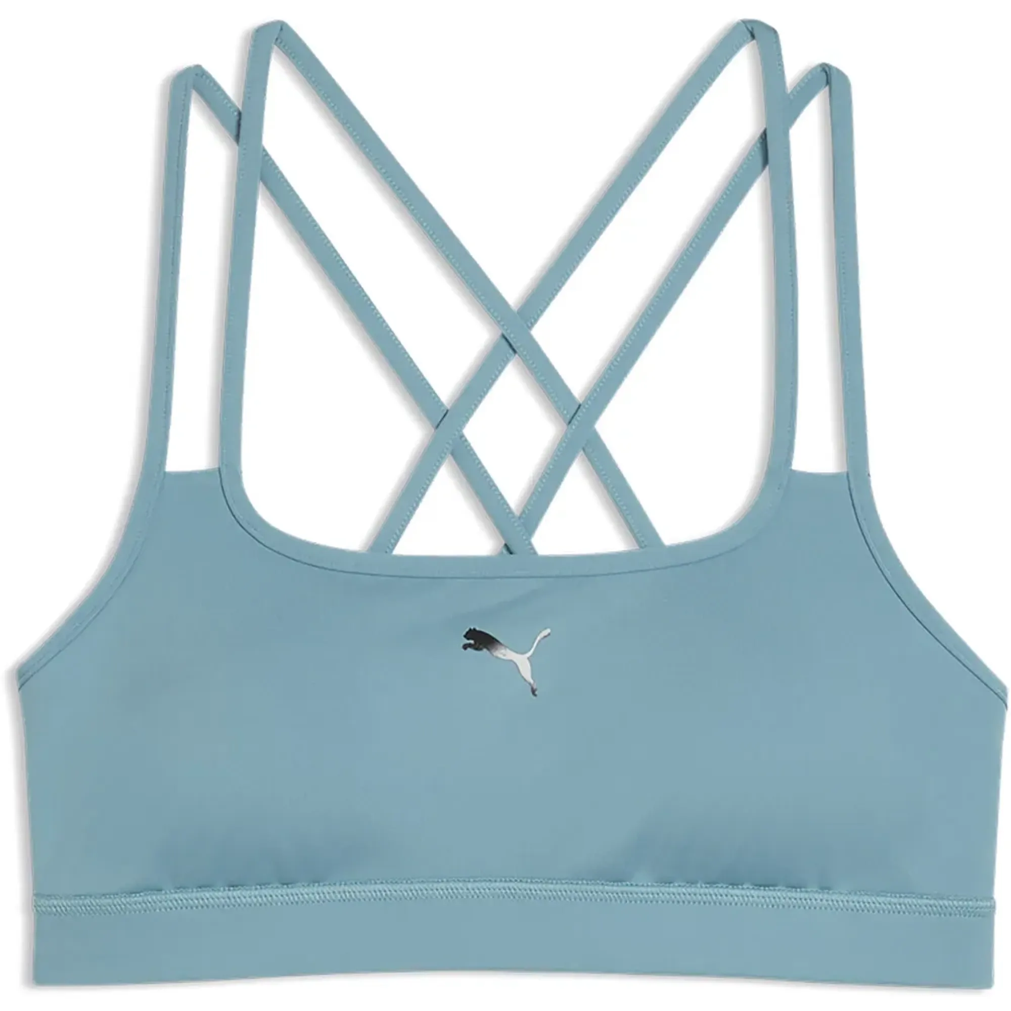 PUMA MOVE Strappy Bra - Low Women in Blue | Size Large