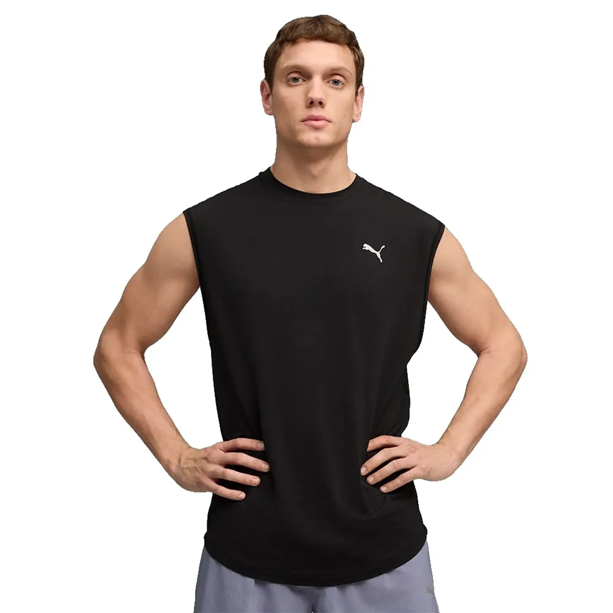 PUMA Run coolCELL Sleeveless Singlet Men in Black | Size Large